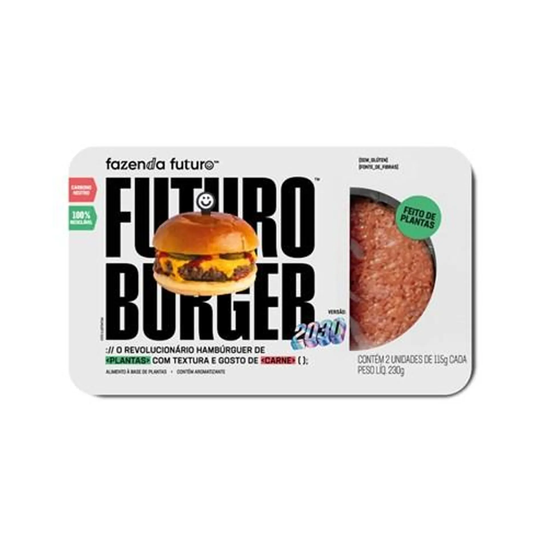 Hambúrguer Vegano Tradicional Futuro Burguer 230G