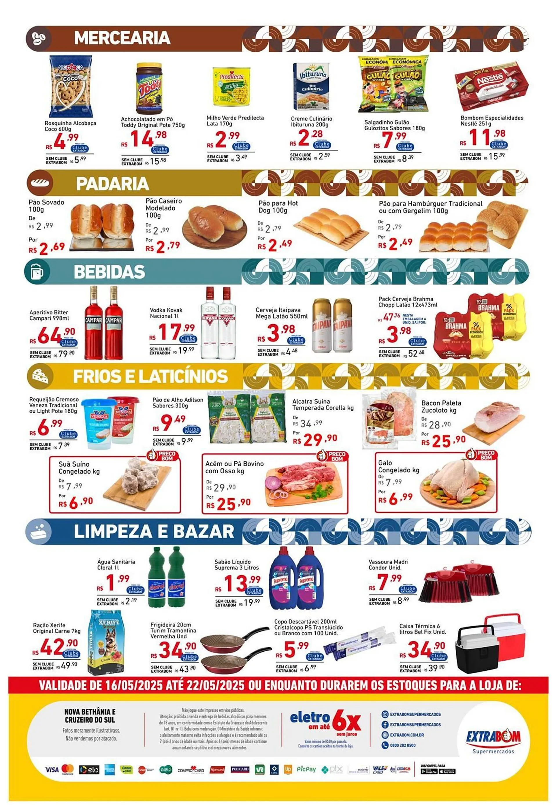 Encarte de Catálogo Extrabom Supermercados 20 de maio até 22 de maio 2025 - Pagina 2