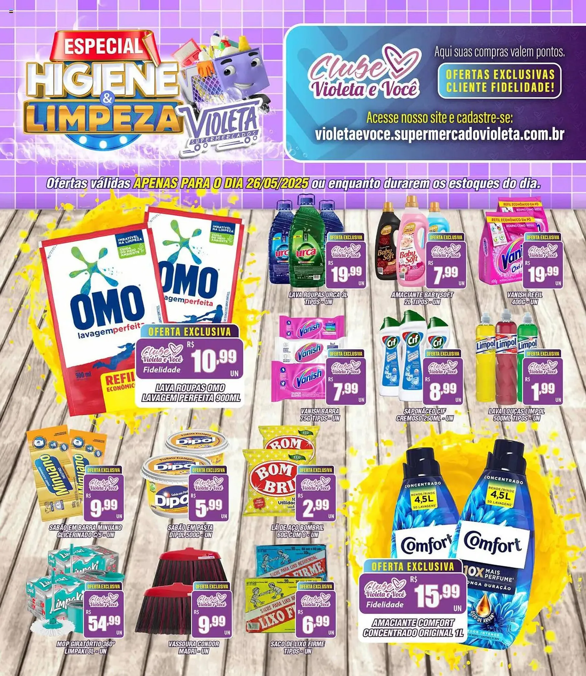 Encarte de Catálogo Violeta Supermercados 26 de maio até 27 de maio 2025 - Pagina 1
