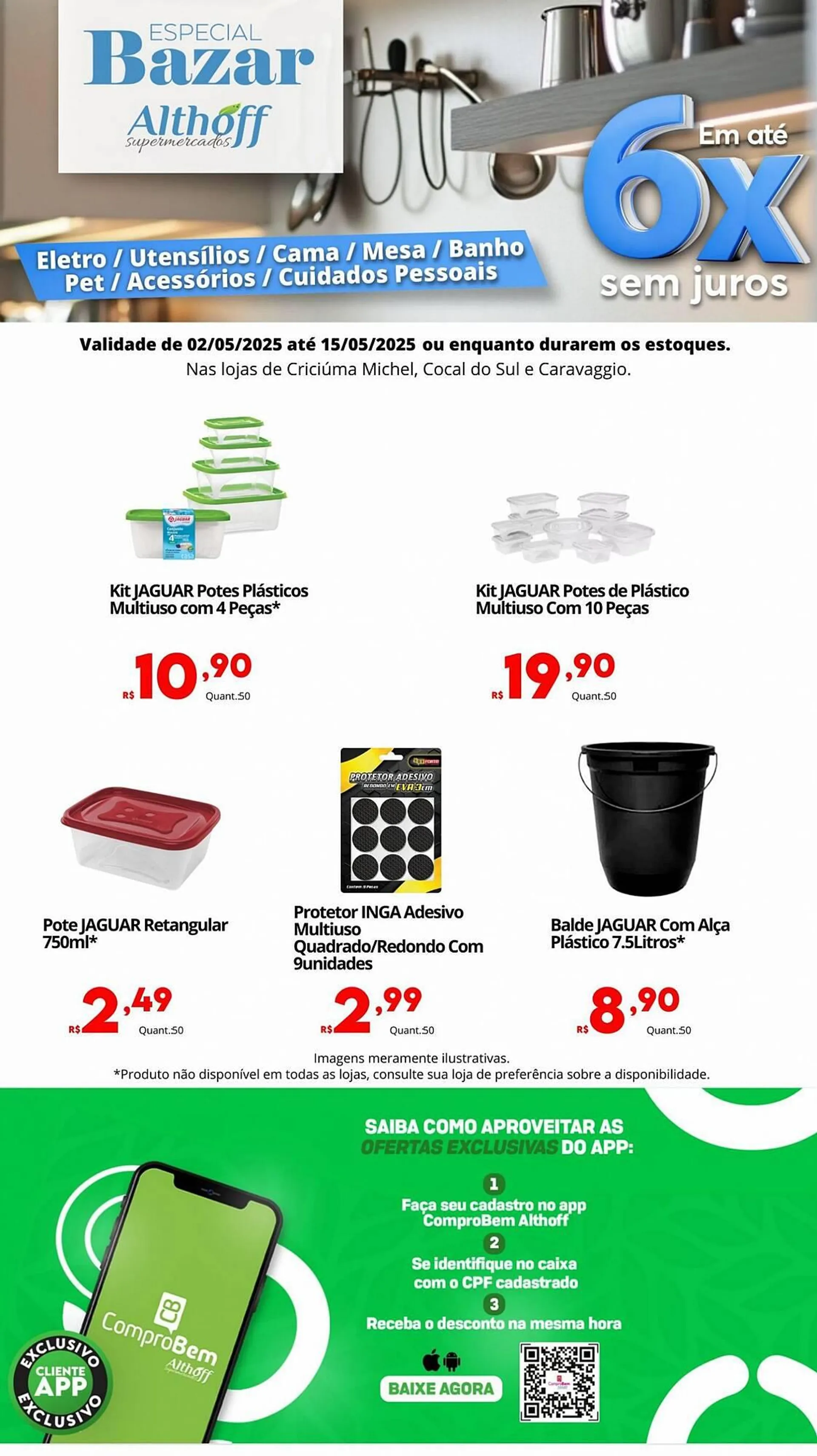 Encarte de Catálogo Althoff Supermercados 2 de maio até 15 de maio 2025 - Pagina 3