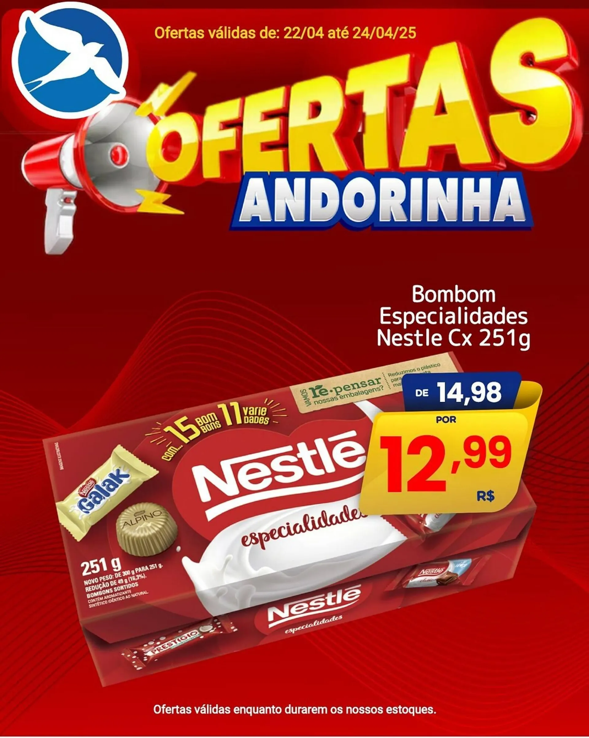 Encarte de Catálogo Andorinha Hipermercado 22 de abril até 24 de abril 2025 - Pagina 1