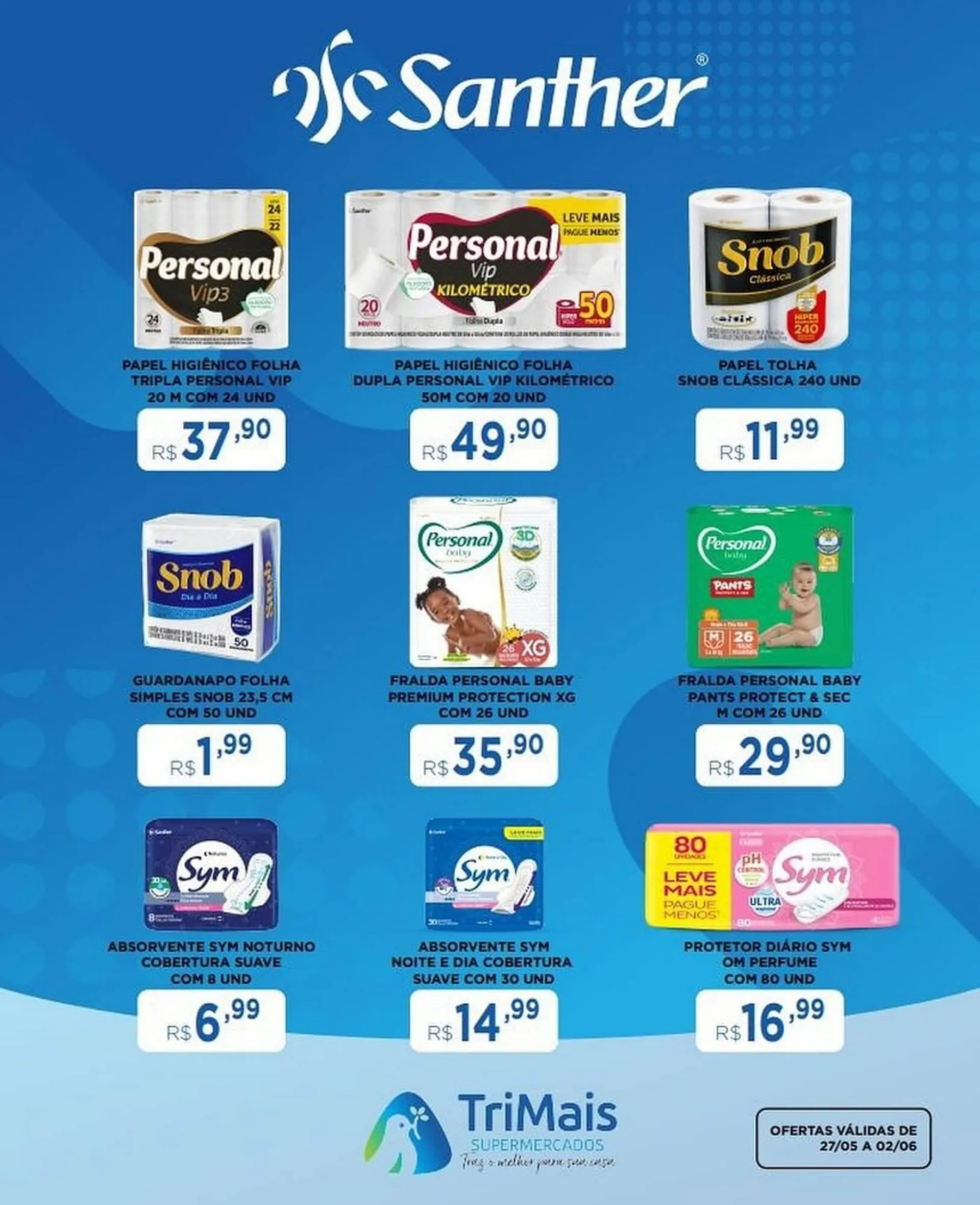 Encarte de Catálogo Trimais Supermercado 27 de maio até 2 de junho 2025 - Pagina 1