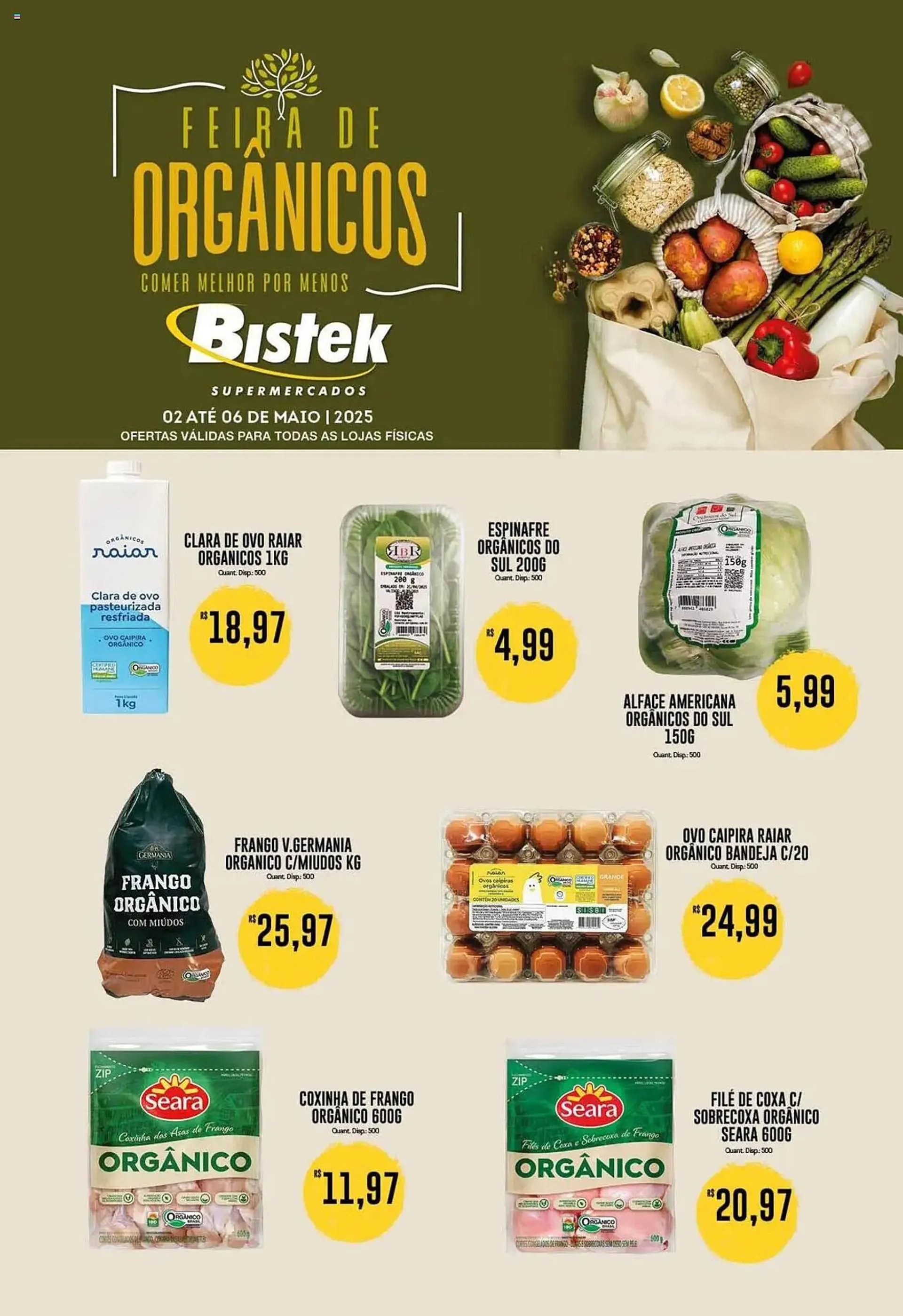 Encarte de Catálogo Bistek Supermercados 2 de maio até 6 de maio 2025 - Pagina 1