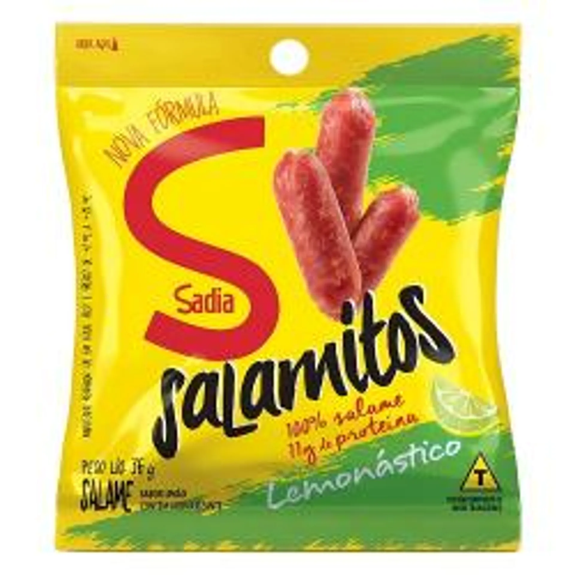 SALAME SSNACK LIMAO SADIA 36GRAMAS