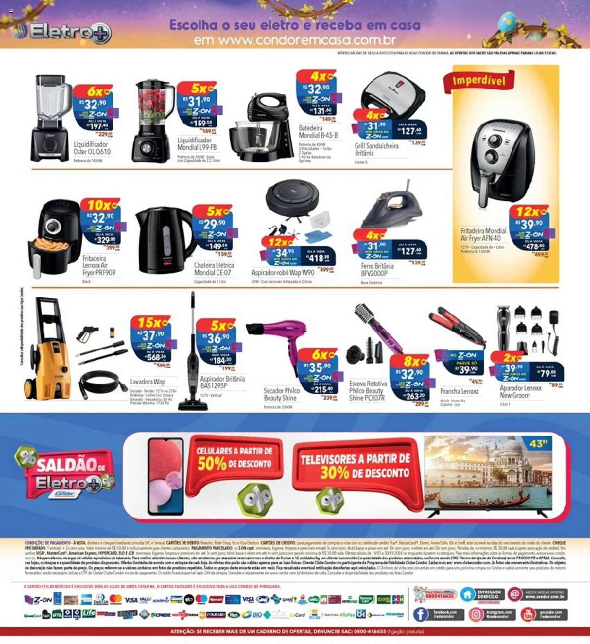 Encarte de Catálogo Supermercados Condor 14 de março até 30 de março 2024 - Pagina 32