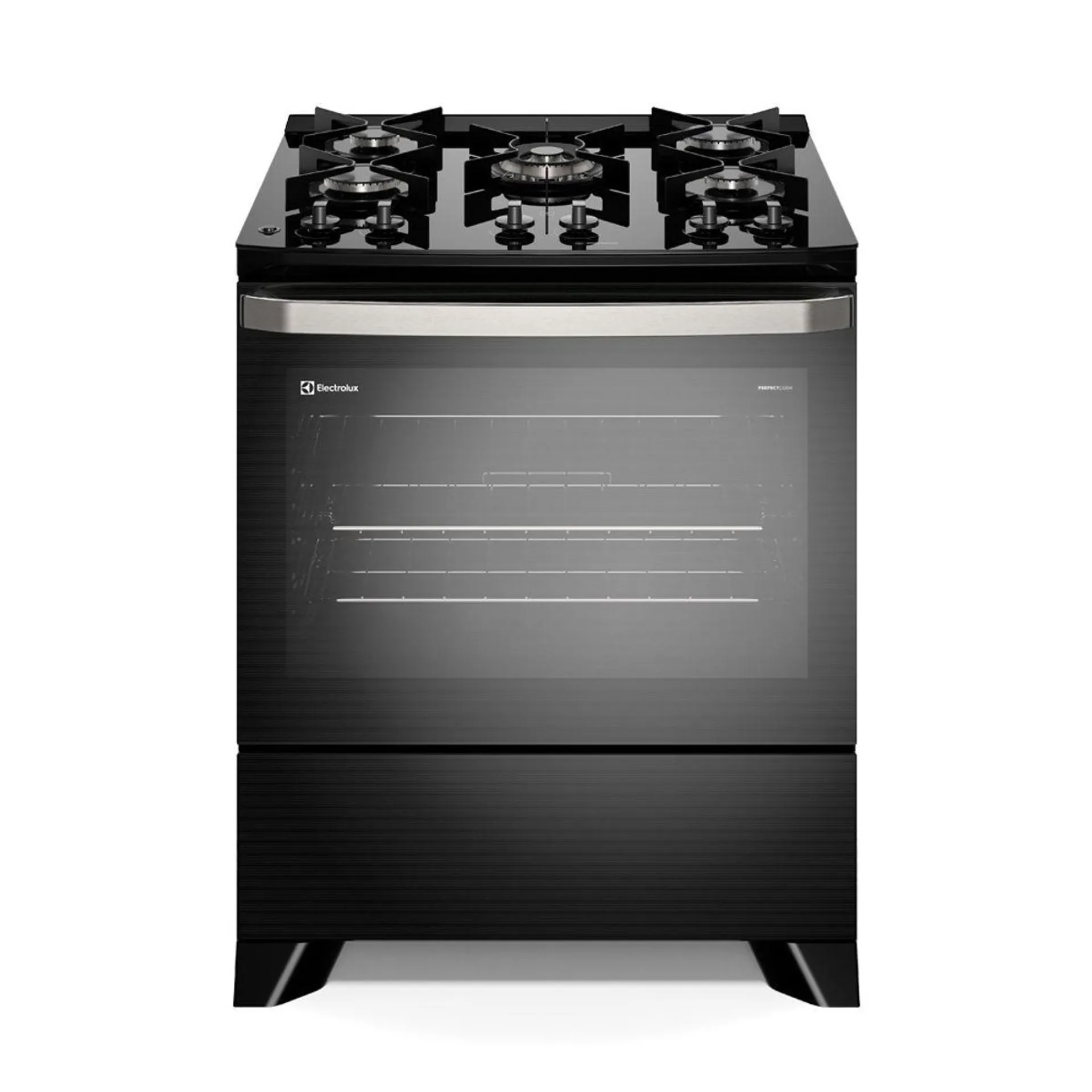 Fogão 5 bocas Electrolux Preto Experience Mesa de Vidro, PerfectCook e VaporBake (FE5GP) - Bivolt