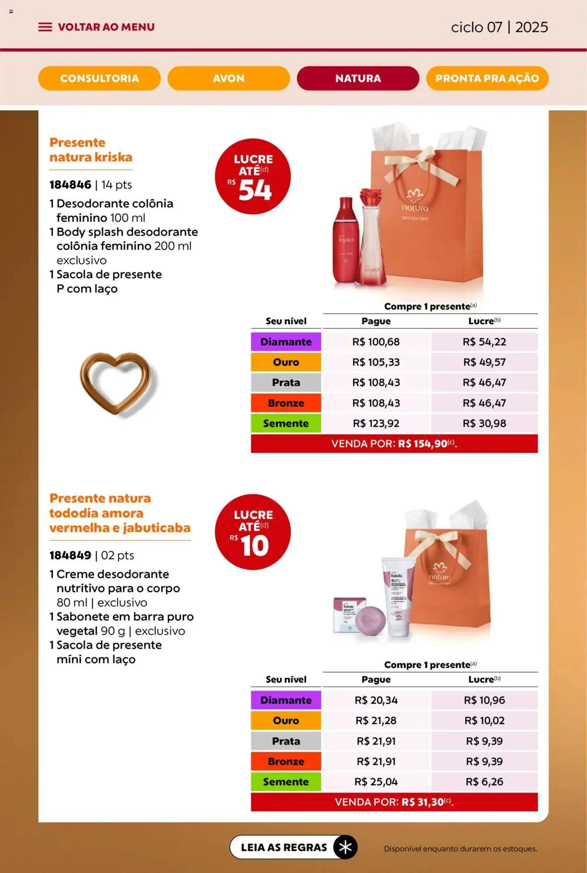 Encarte de Avon - Campanha 07: Minha Consultoria 3 de abril até 1 de maio 2025 - Pagina 75