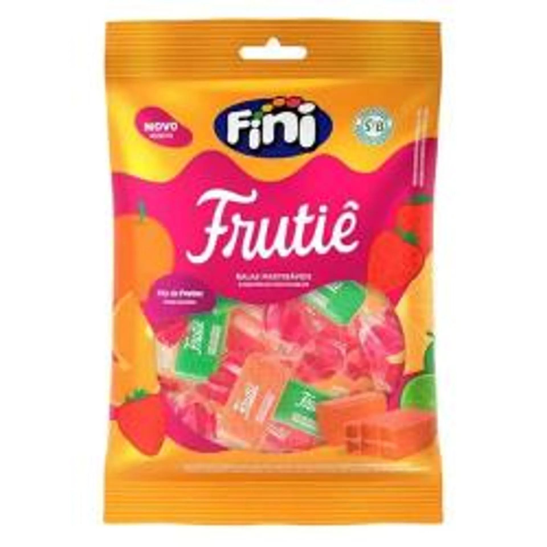 Bala Frutie Vegana Fini Pc 70g Frutas Sortidas .