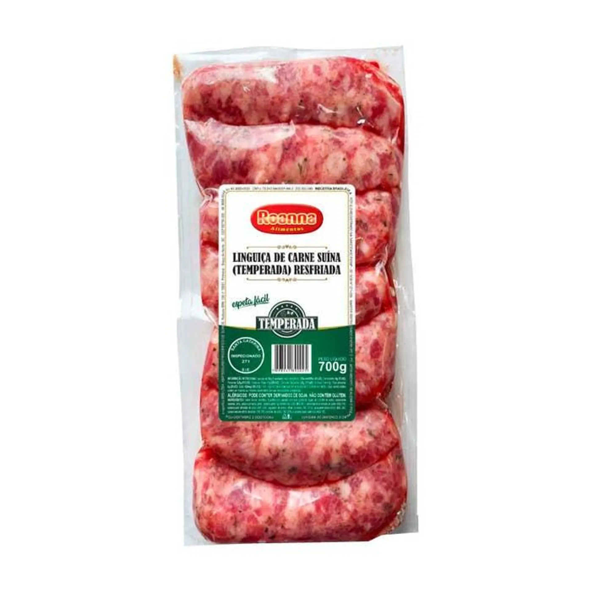 Linguiça Suína Roanna Temperada 700g