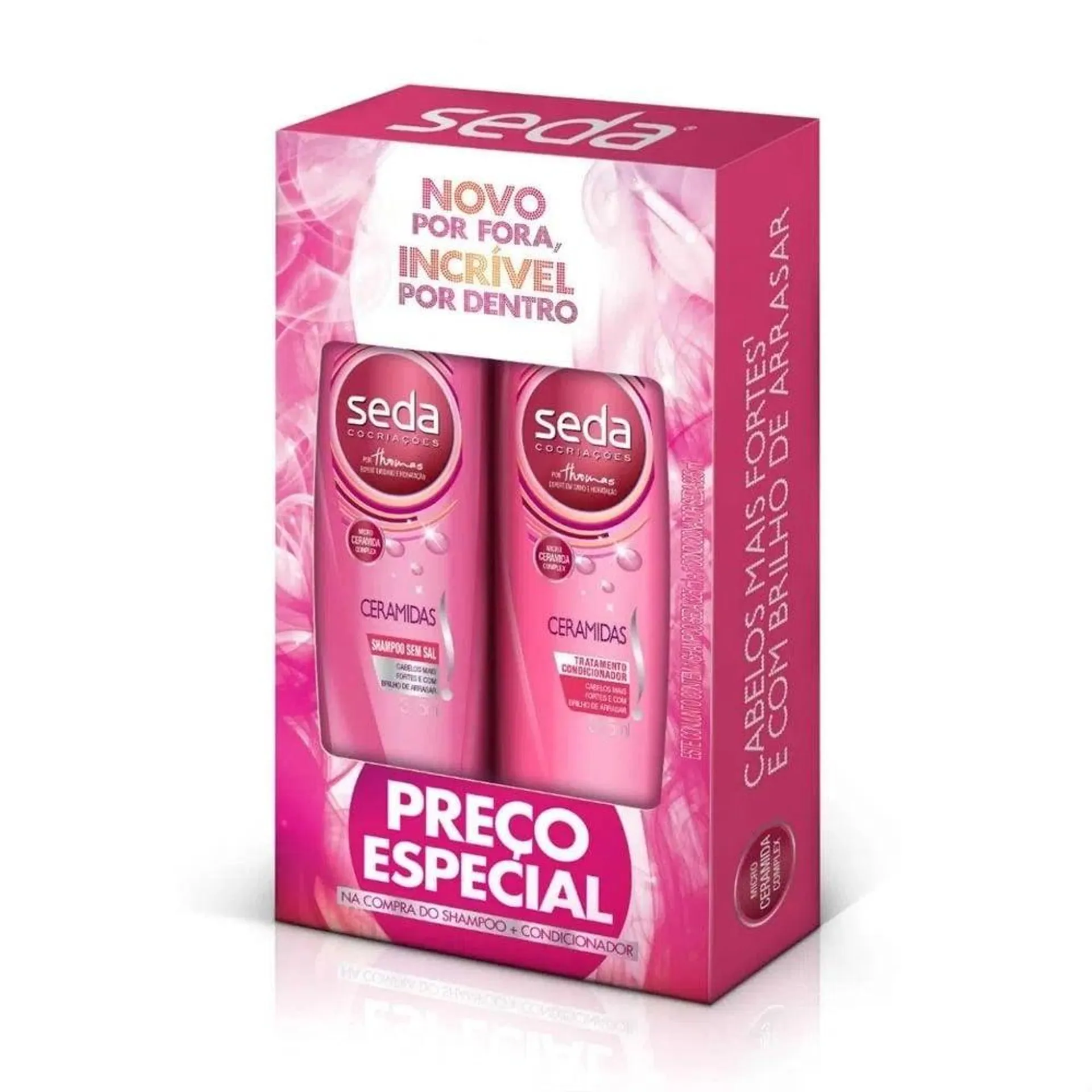 Kit Shampoo + Condicionador 325ml Seda Cocriações Ceramidas Preço Especial