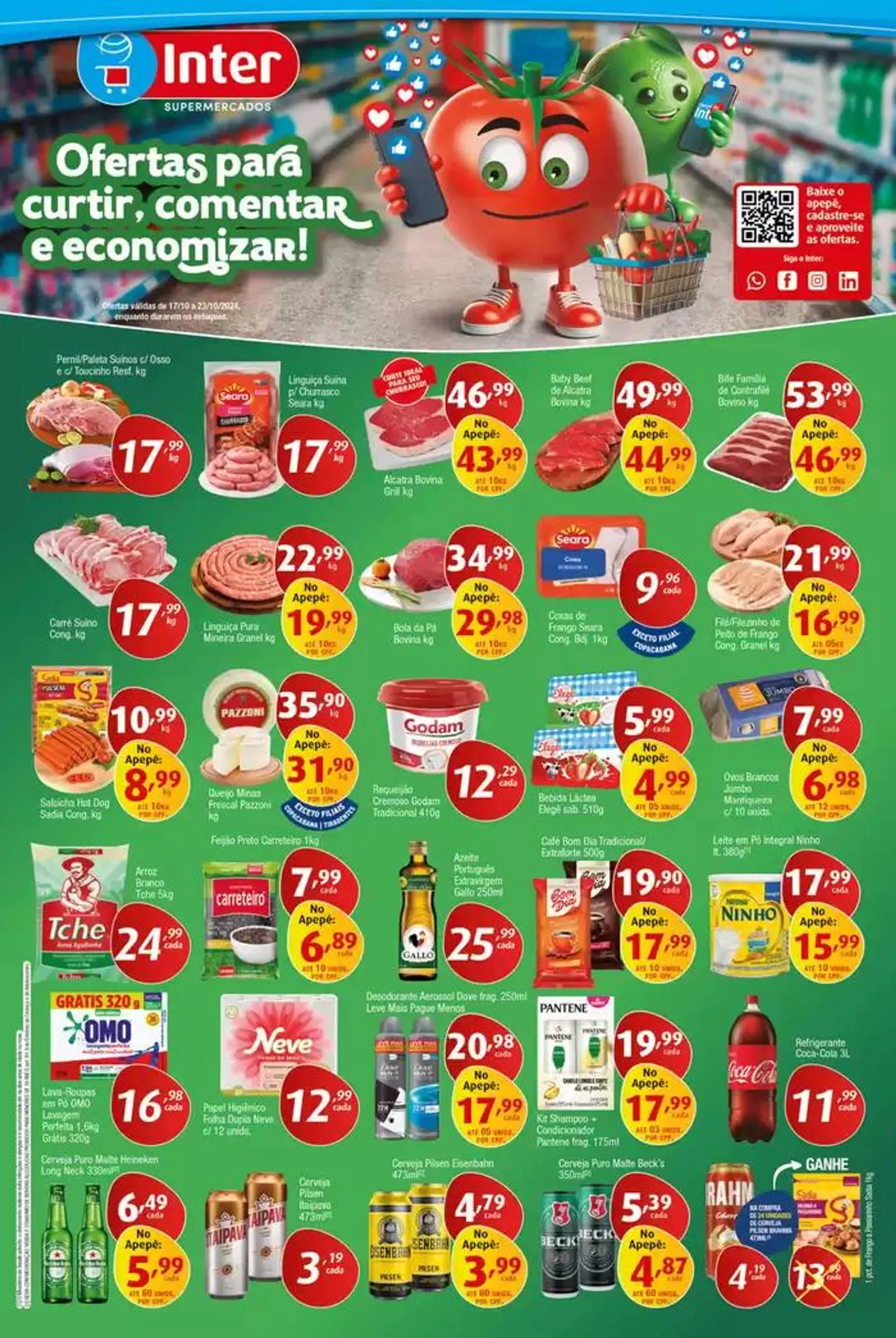 Encarte de Ofertas Supermercados Intercontinental 18 de outubro até 23 de outubro 2024 - Pagina 1