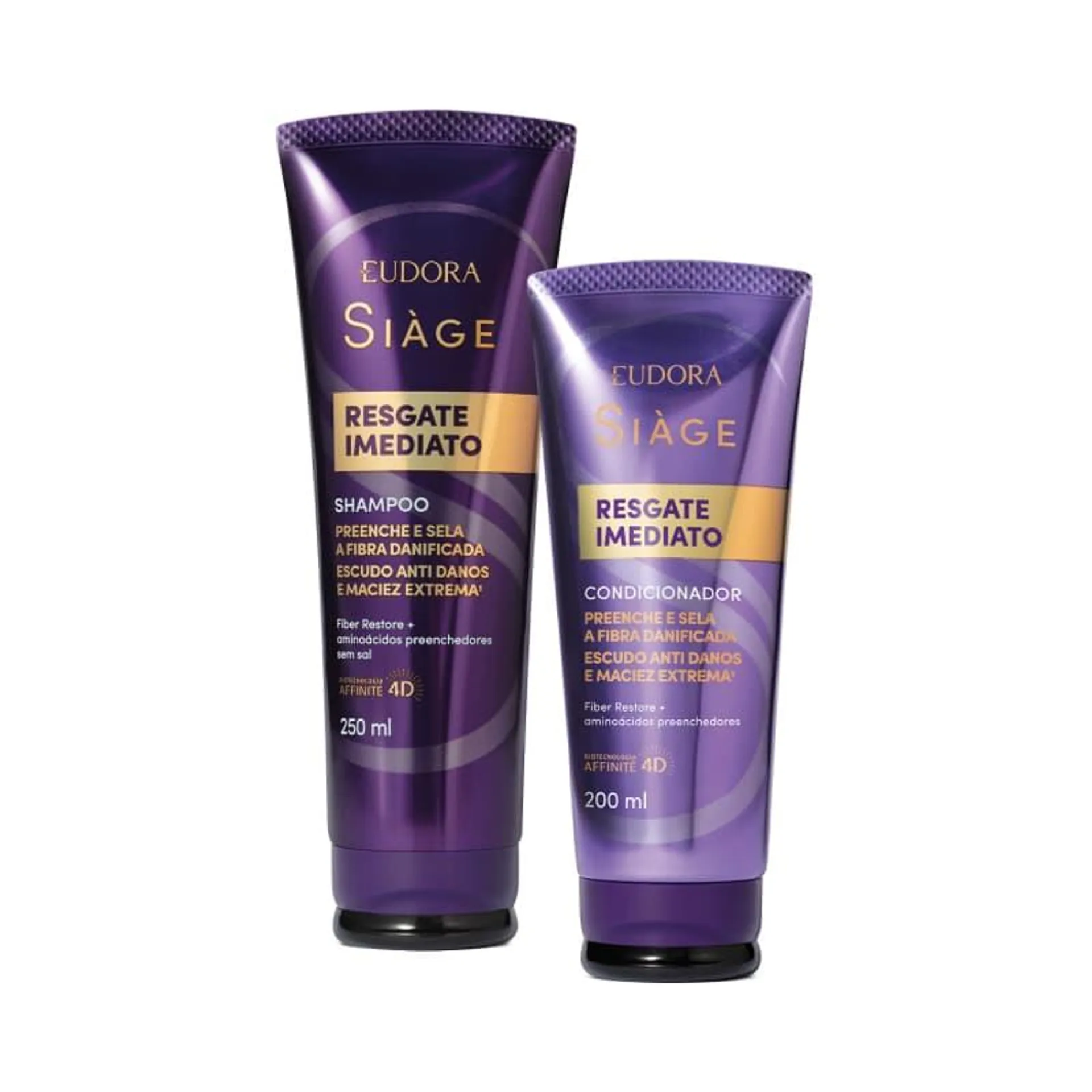 Combo Siàge Resgate Imediato: Shampoo 250ml + Condicionador 200ml