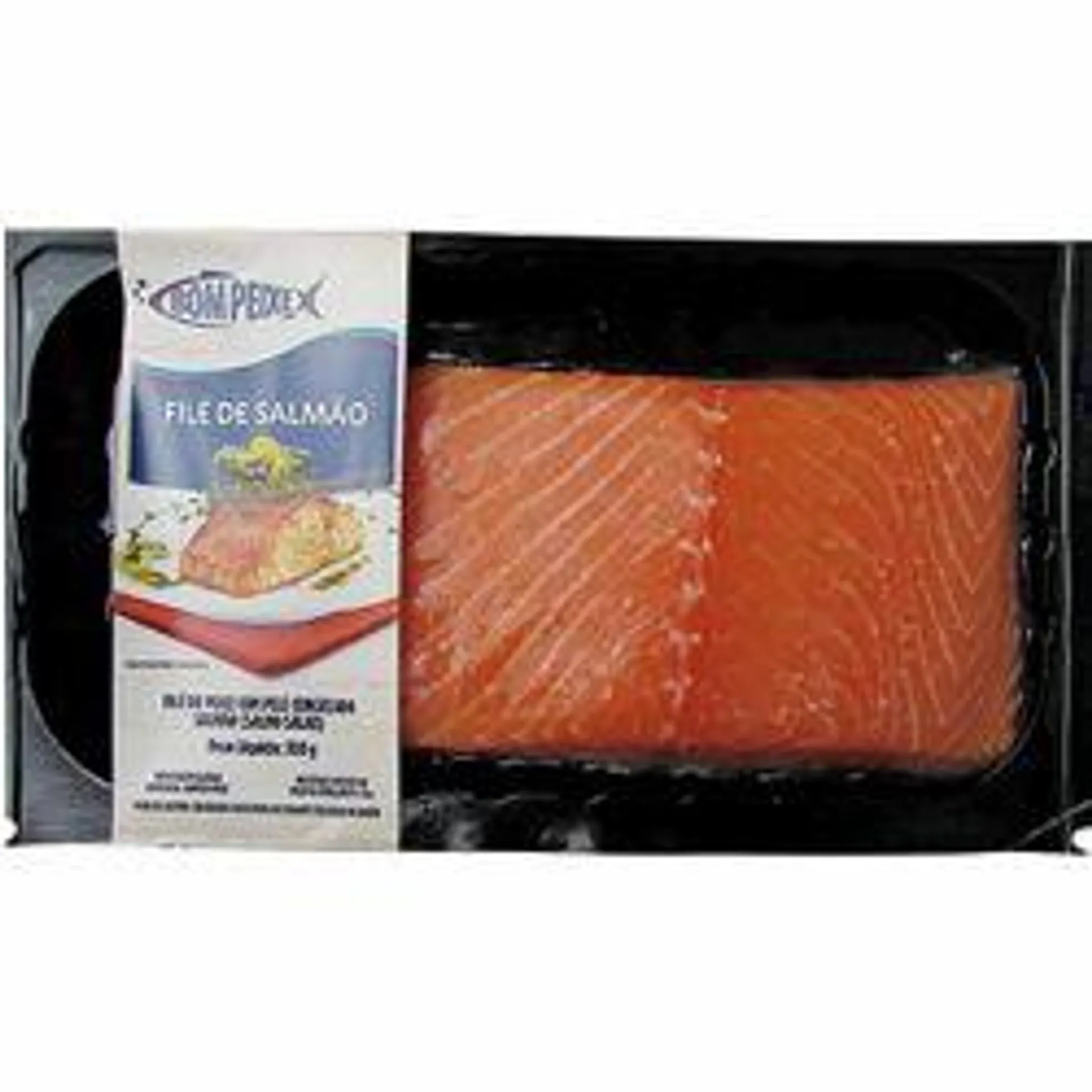 File Salmão Bom Peixe 350g Resf C/pele Bandeja