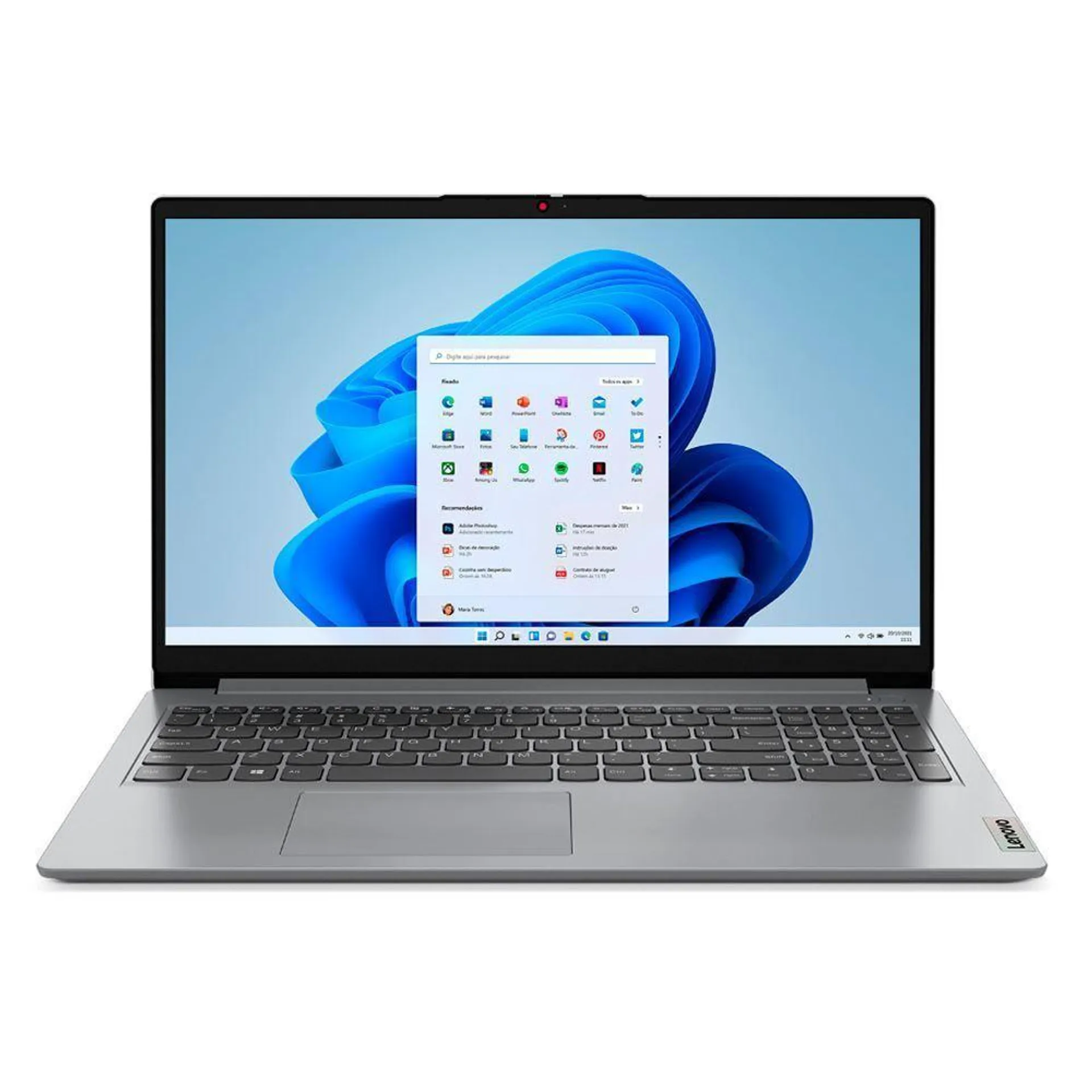 Notebook Lenovo Intel Celeron Dual Core 4Gb Ram 128Gb Ssd Tela De 15,6" W11 - Bivolt