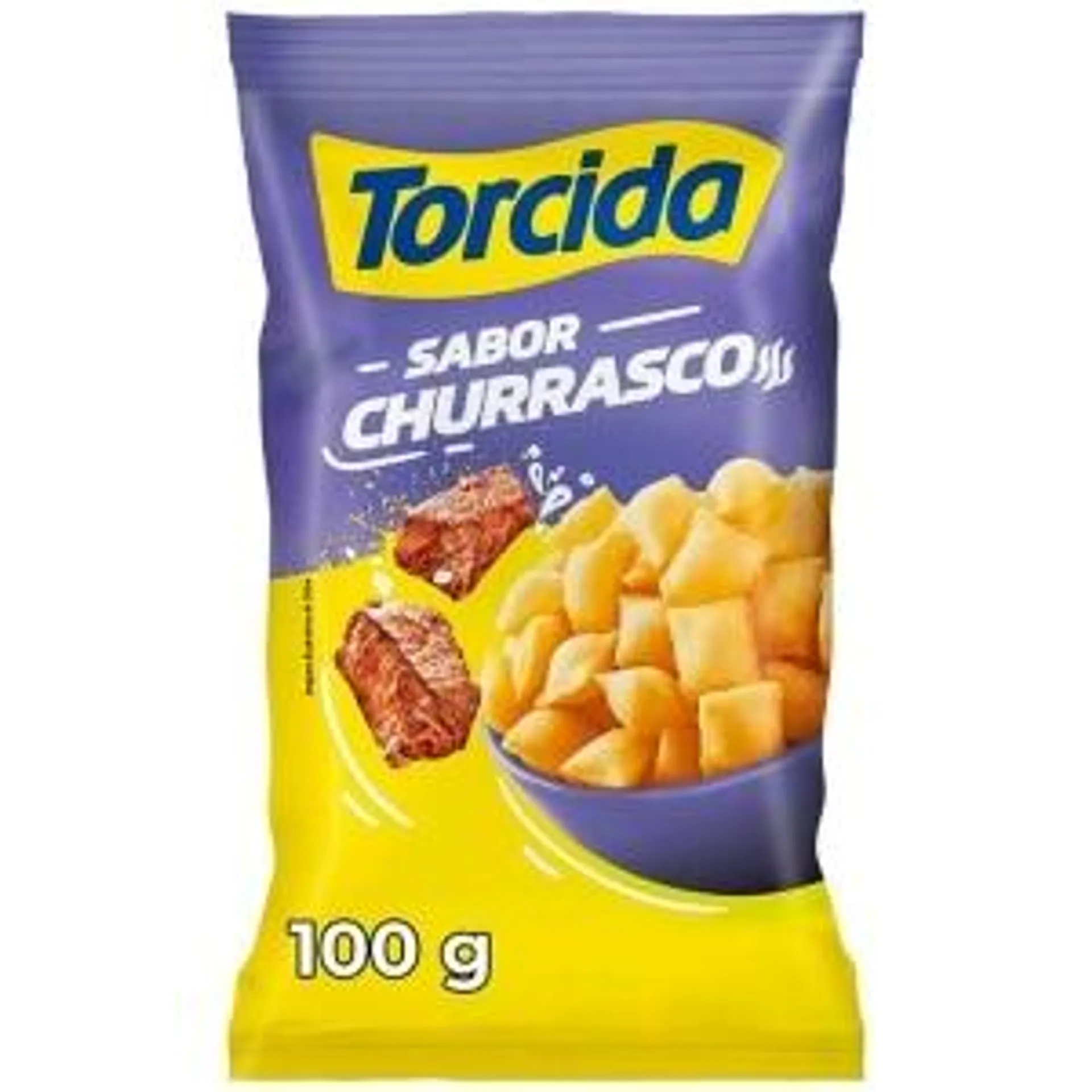 Salgadinho De Trigo Churrasco Torcida Pacote 100G