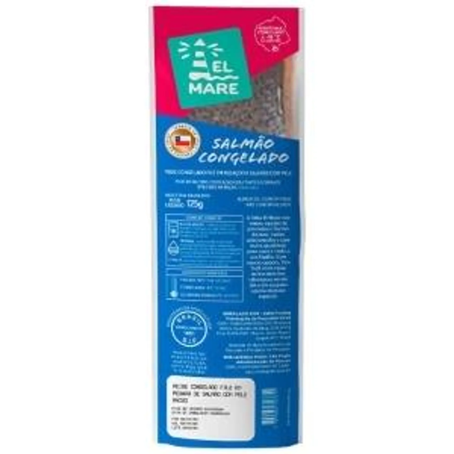 Filé de Salmão El Mare 125g