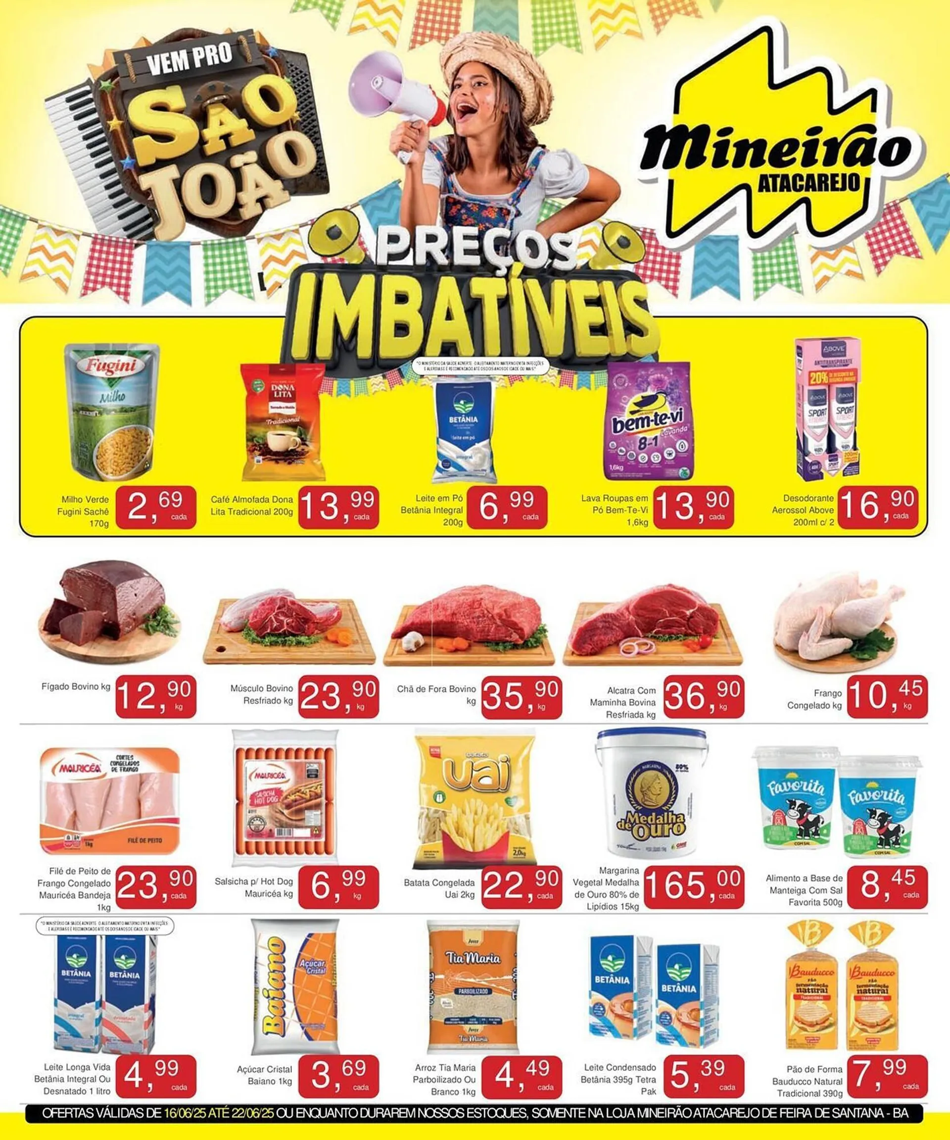 Encarte de Catálogo Mineirão Atacarejo 17 de junho até 22 de junho 2025 - Pagina 1