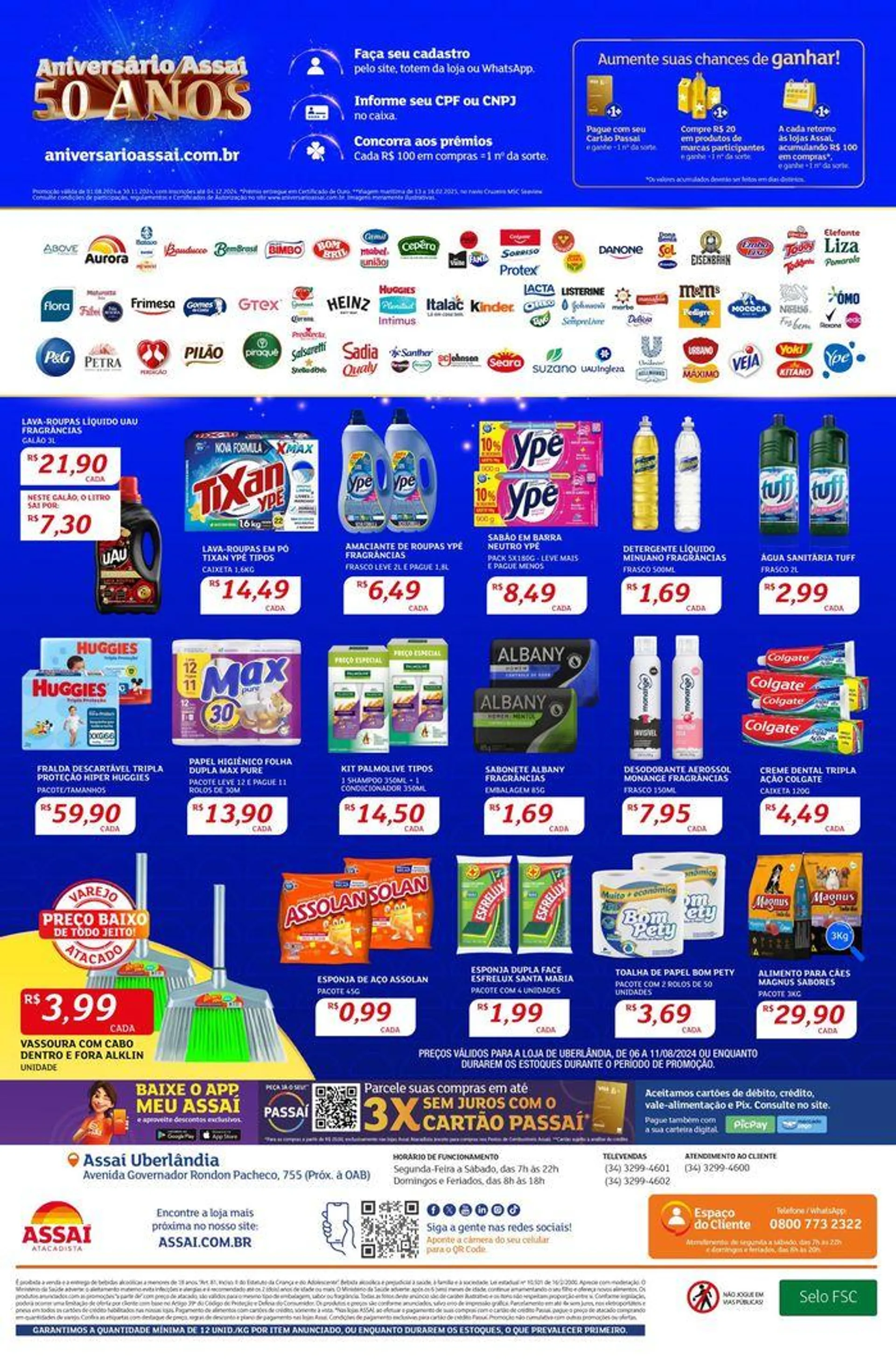 Encarte de Encarte Assaí Atacadista 6 de agosto até 11 de agosto 2024 - Pagina 4