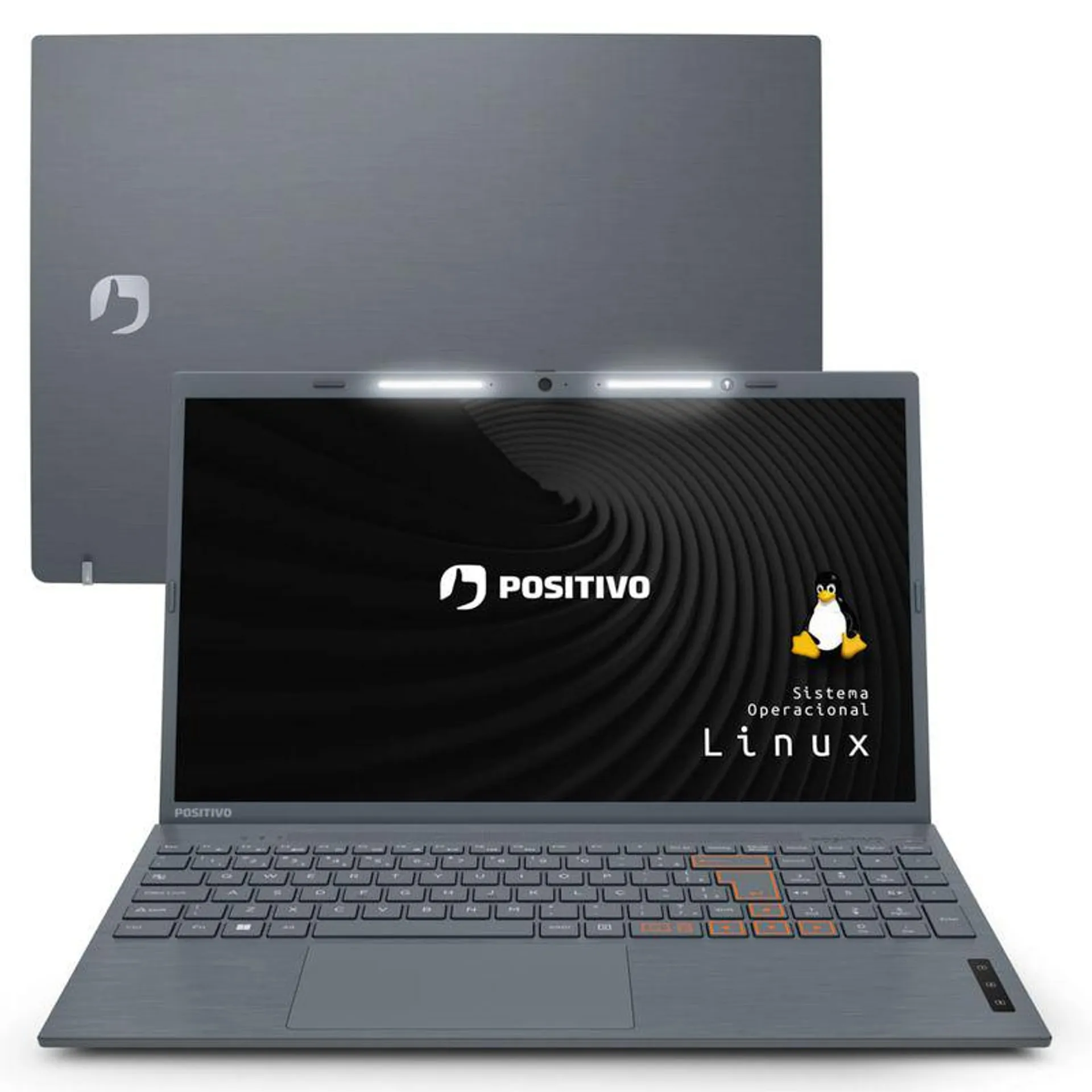 Notebook Positivo Vision C15 Intel® Celeron® Dual Core™ Linux 8GB 240GB SSD 15” HD Lumina Bar - Cinza