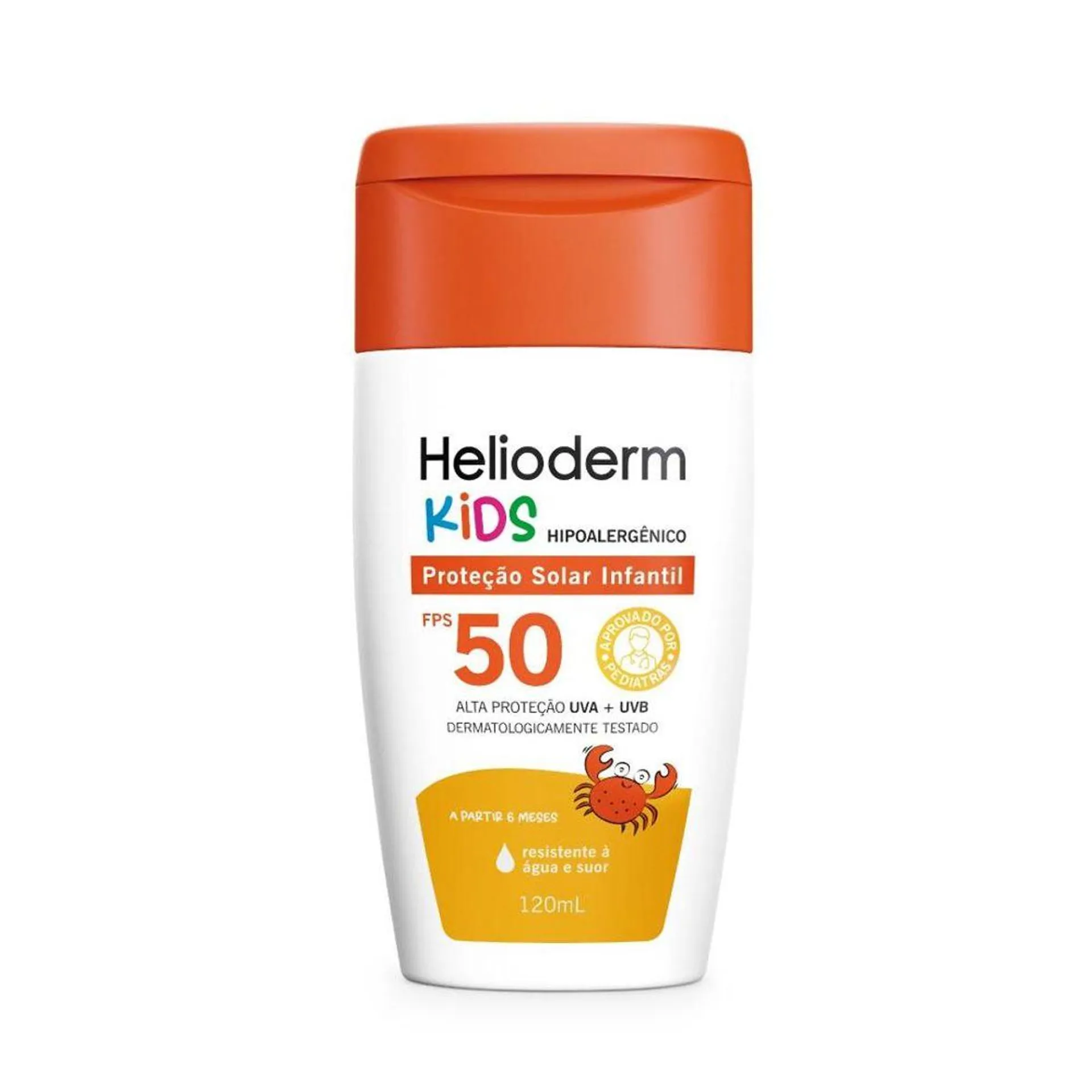 Protetor Solar Infantil Helioderm Hipoalergênico FPS50 120mL