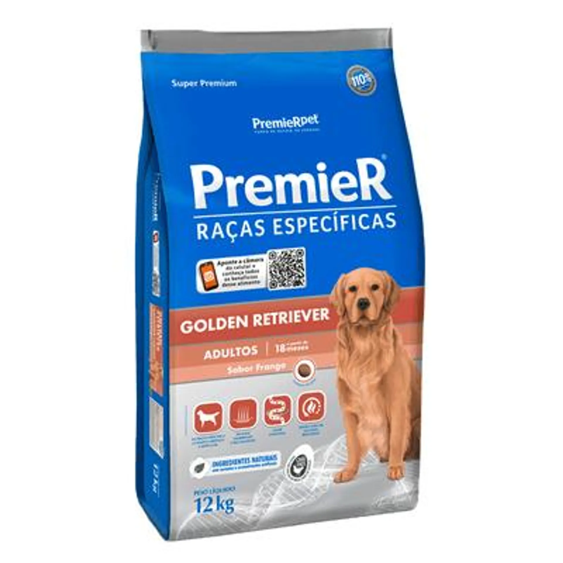 Ração Premier Golden Retriever Adultos 12 kg