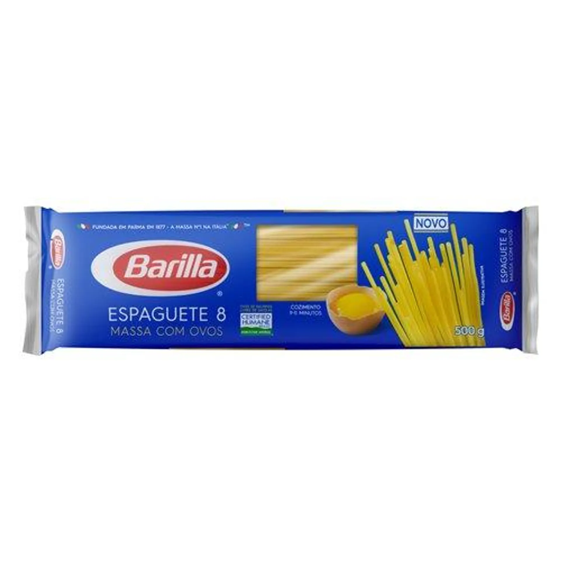 Macarrão com Ovos Espaguete 8 Barilla Pacote 500g