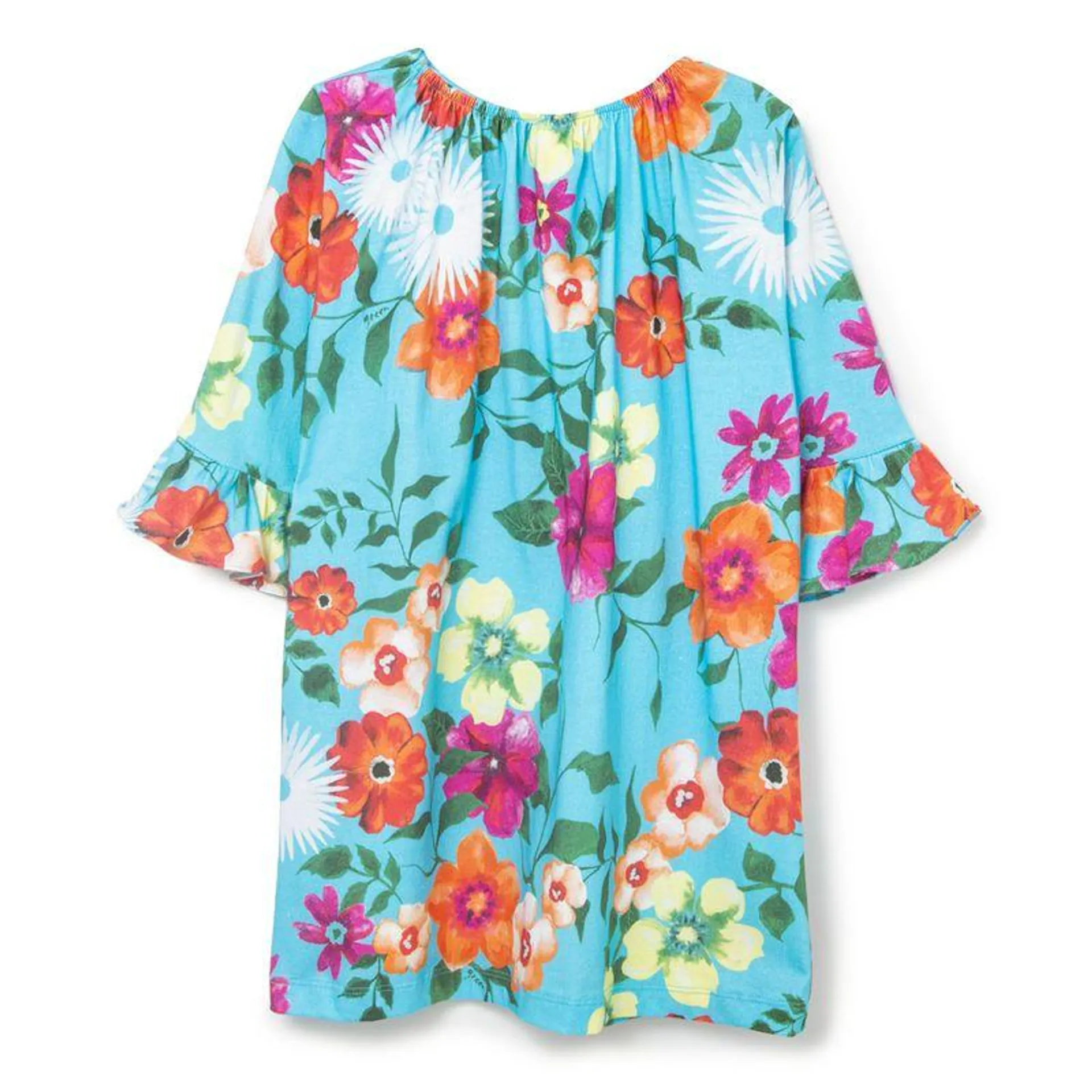 Vestido Infantil Blossom Azul