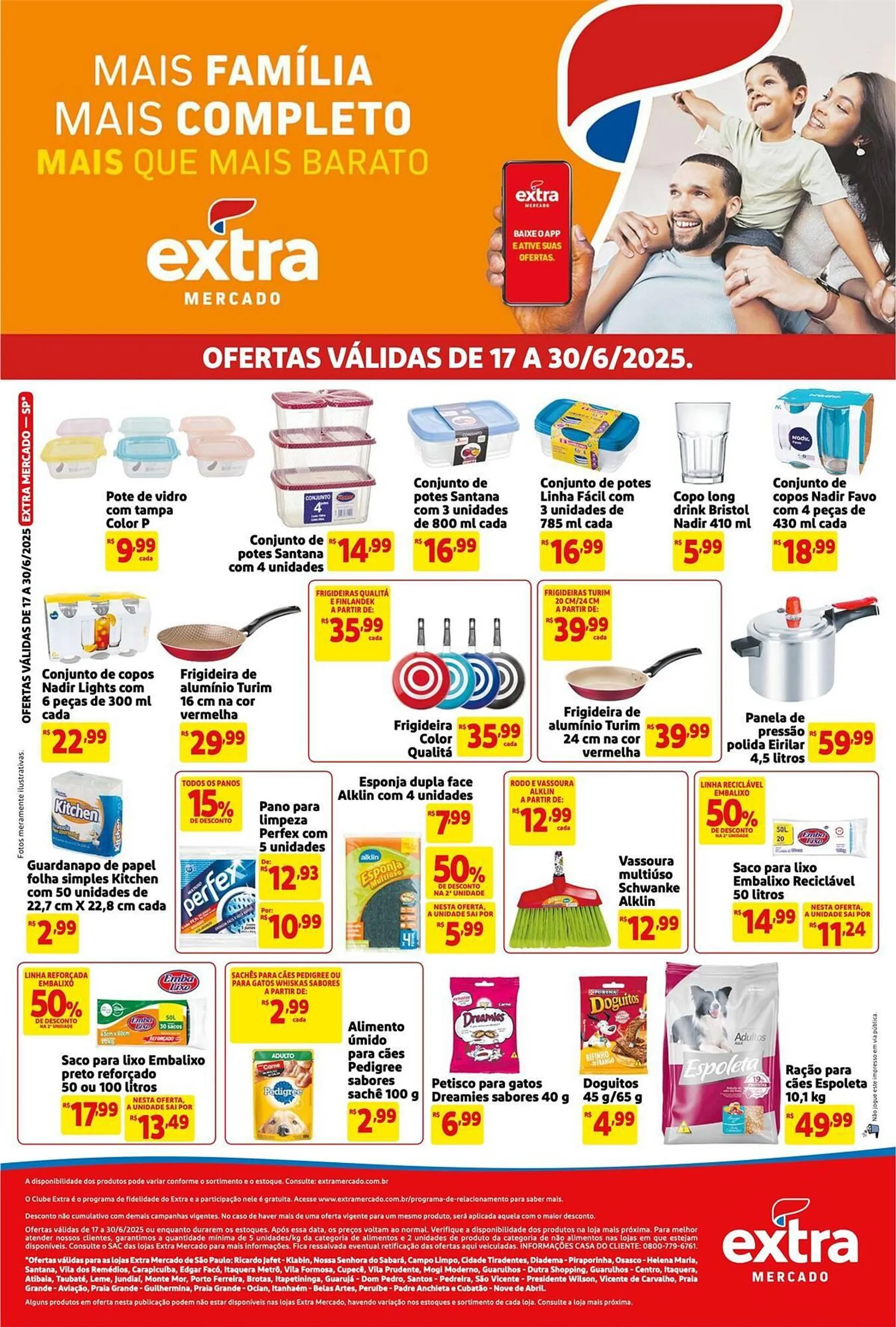 Encarte de Catálogo Mercado Extra 17 de junho até 30 de junho 2025 - Pagina 1
