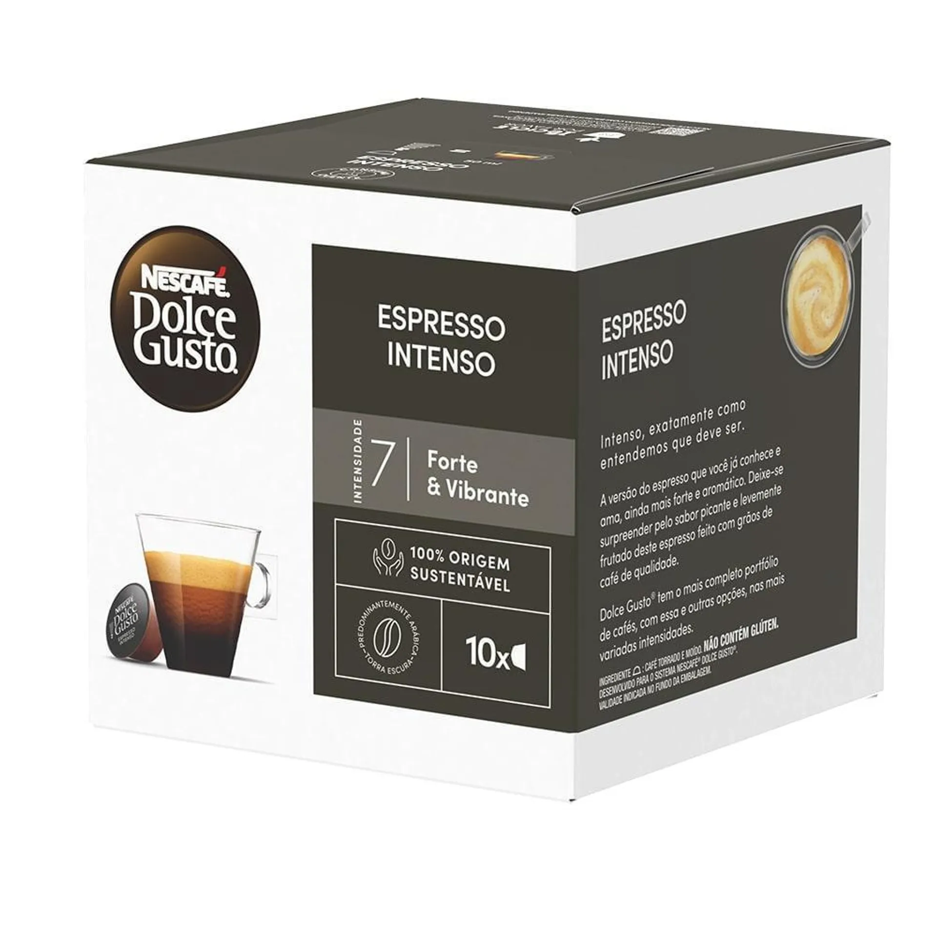 Café em Cápsula Nescafé Dolce Gusto Espresso Intenso Caixa 80g c/ 10 Unid