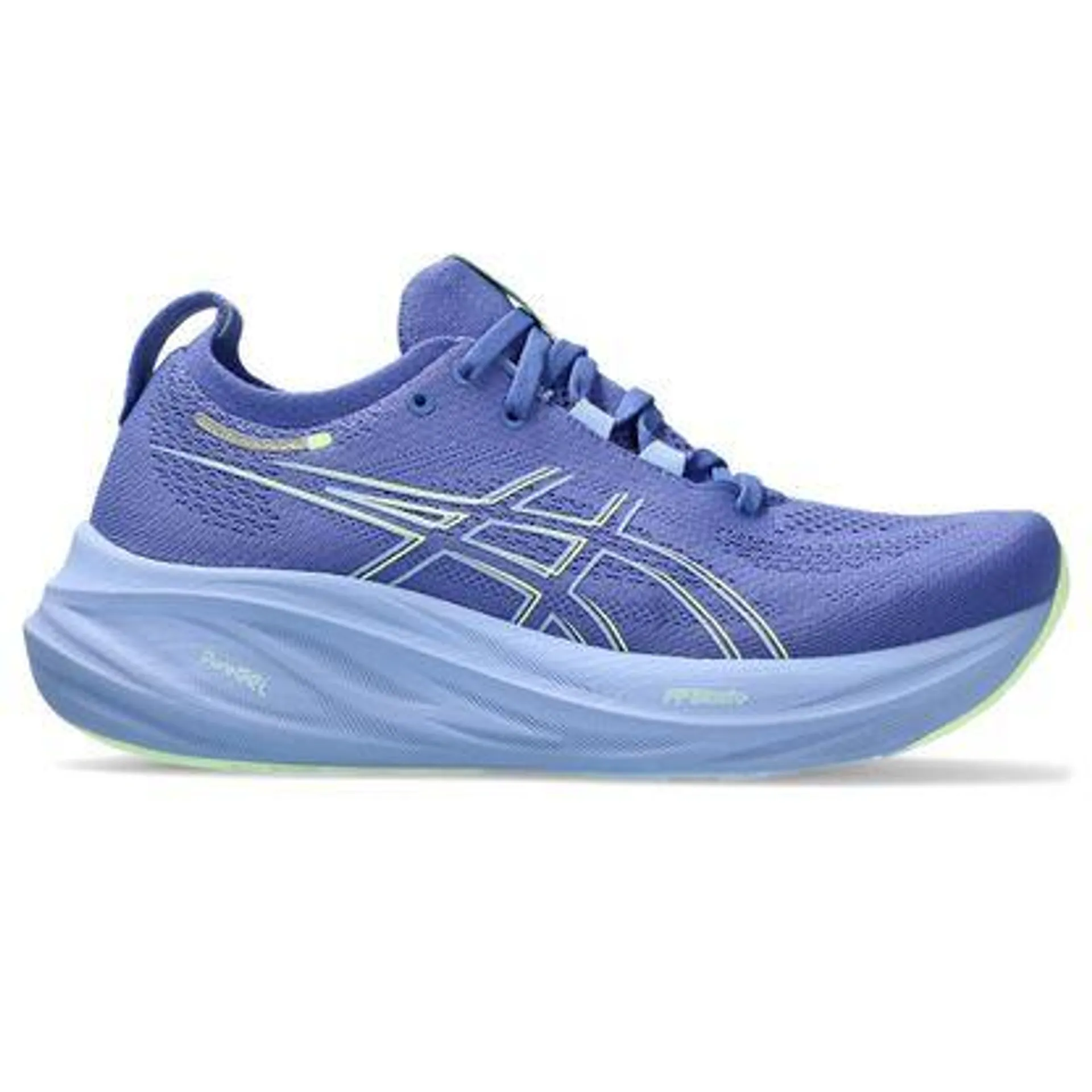 Tênis ASICS GEL-Nimbus 26 - Feminino - Roxo com Lilás e Verde