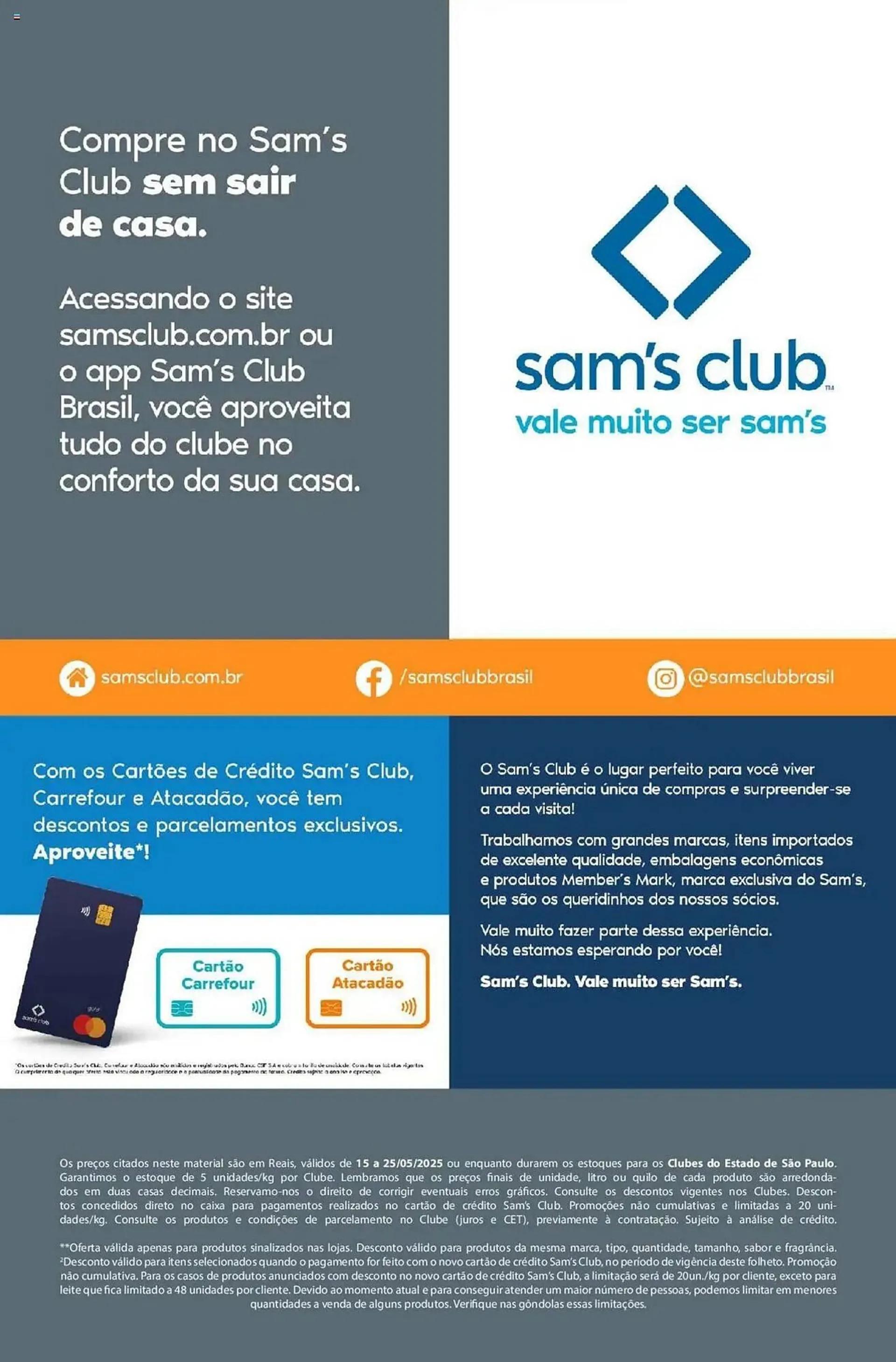 Encarte de Catálogo Sam's Club 15 de maio até 25 de maio 2025 - Pagina 8