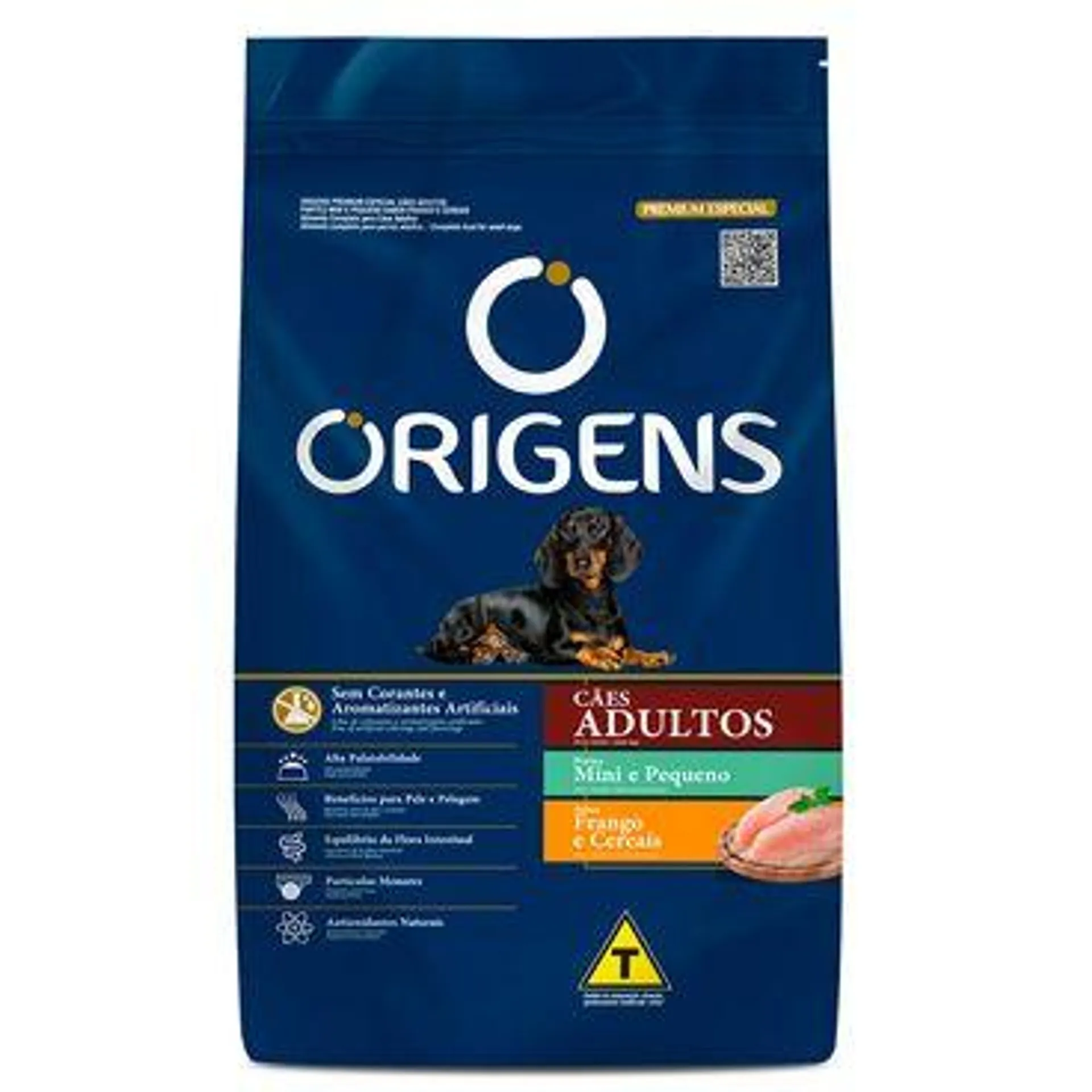 Ração Origens Cães Adultos Porte Mini e Pequeno Frango e Cereais 1 kg