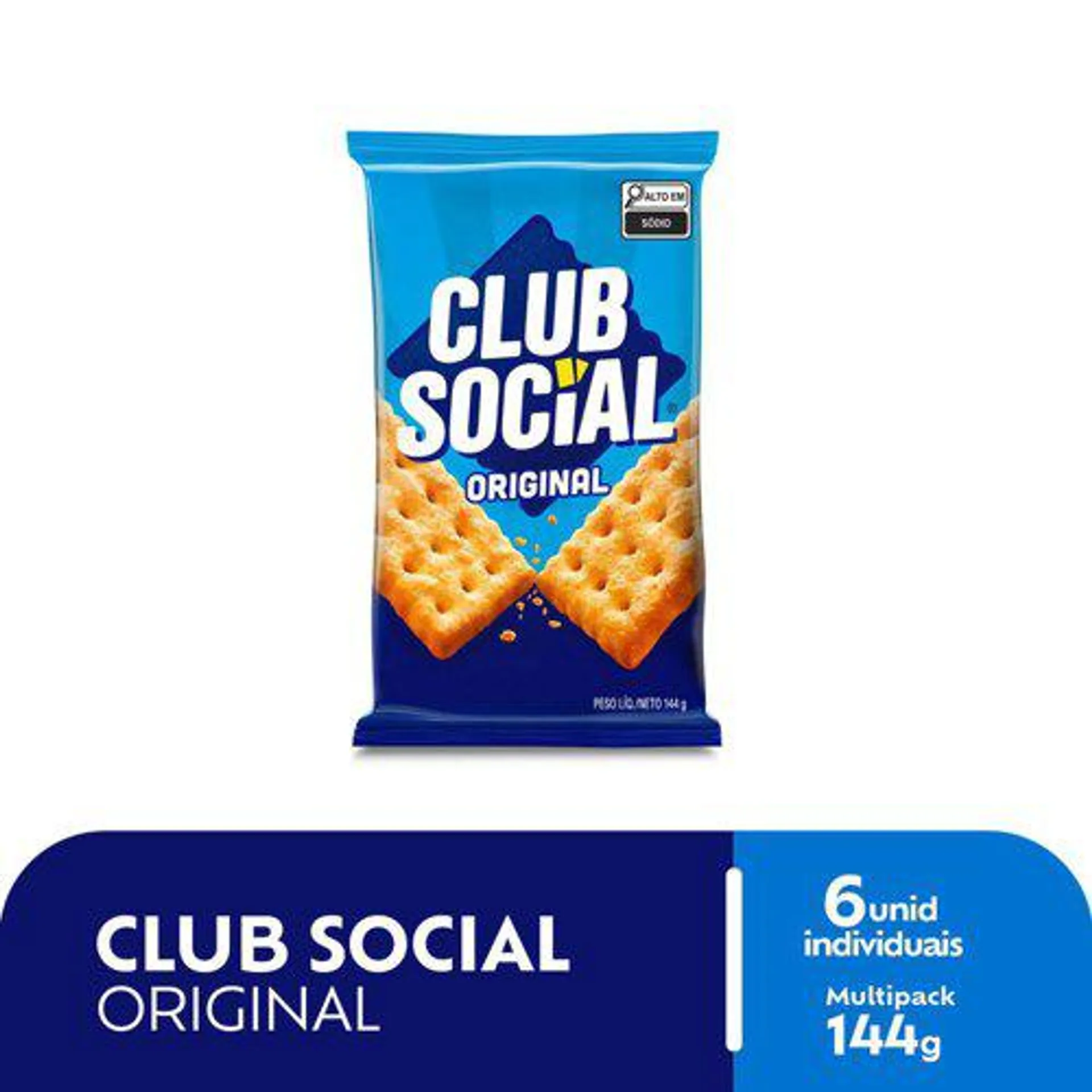 Biscoito Regular Original Club Social 144g