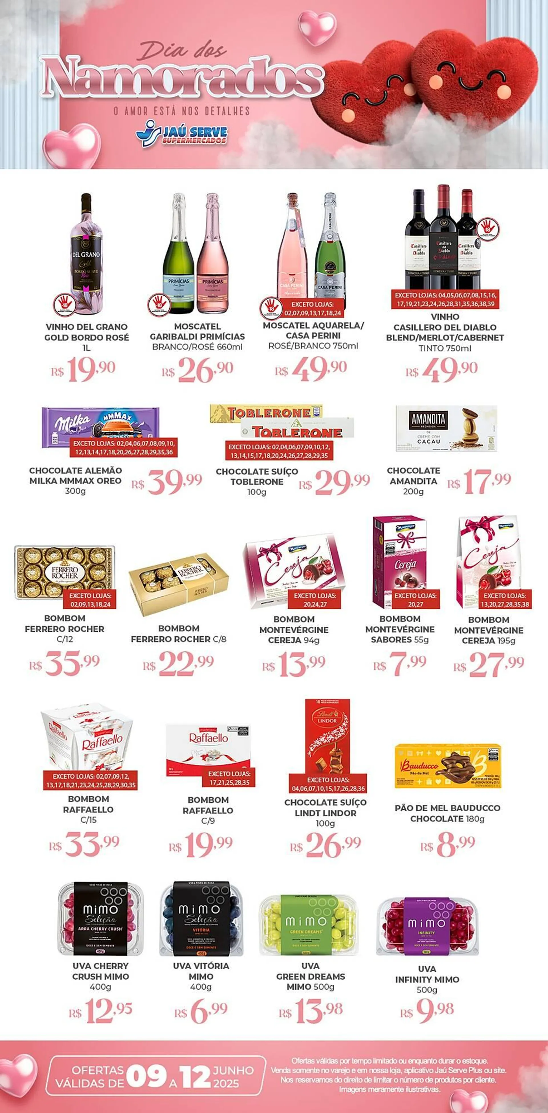 Encarte de Catálogo Supermercados Jau Serve 9 de junho até 12 de junho 2025 - Pagina 1