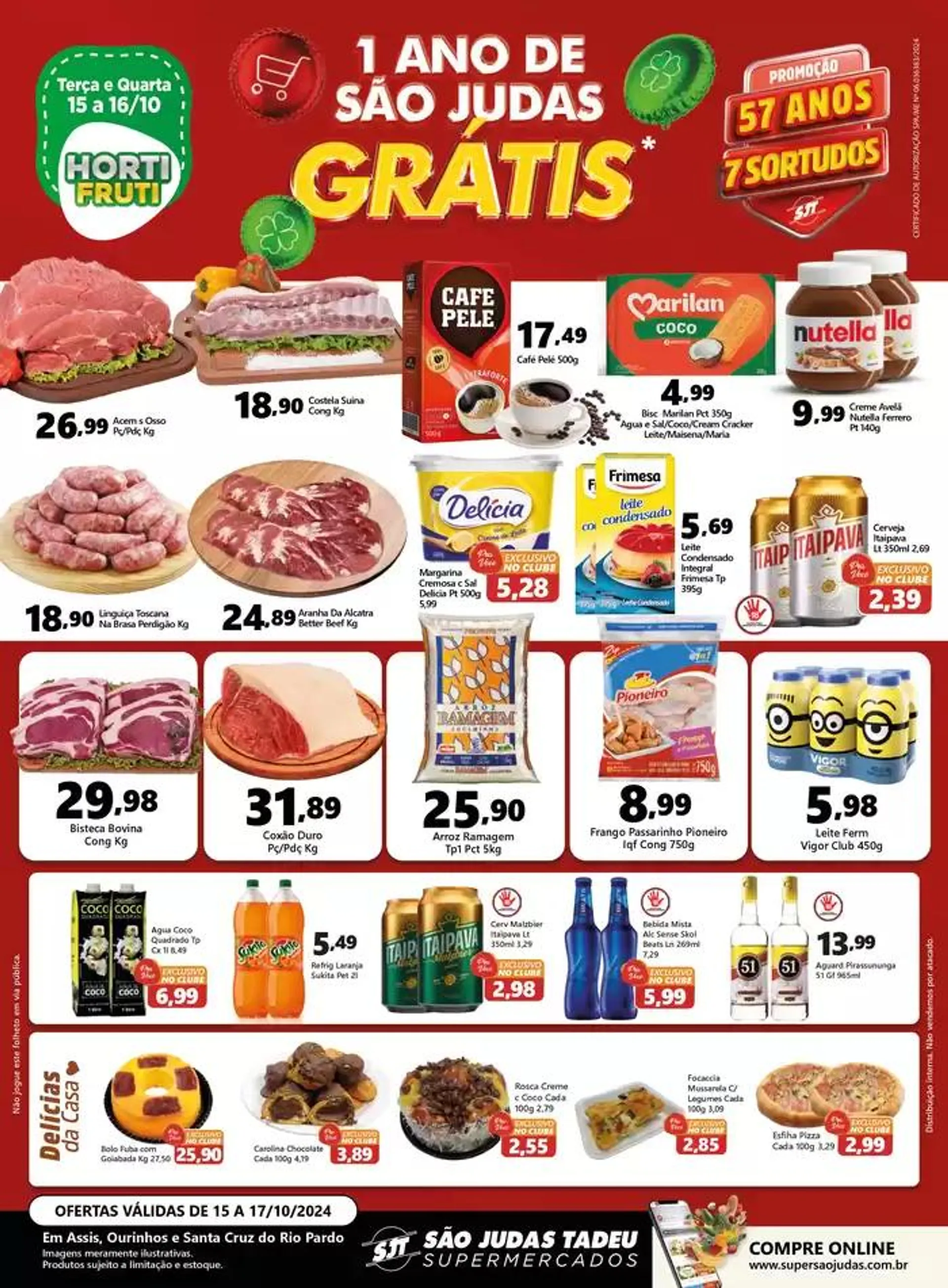 Encarte de Super Ofertas 15 de outubro até 17 de outubro 2024 - Pagina 1