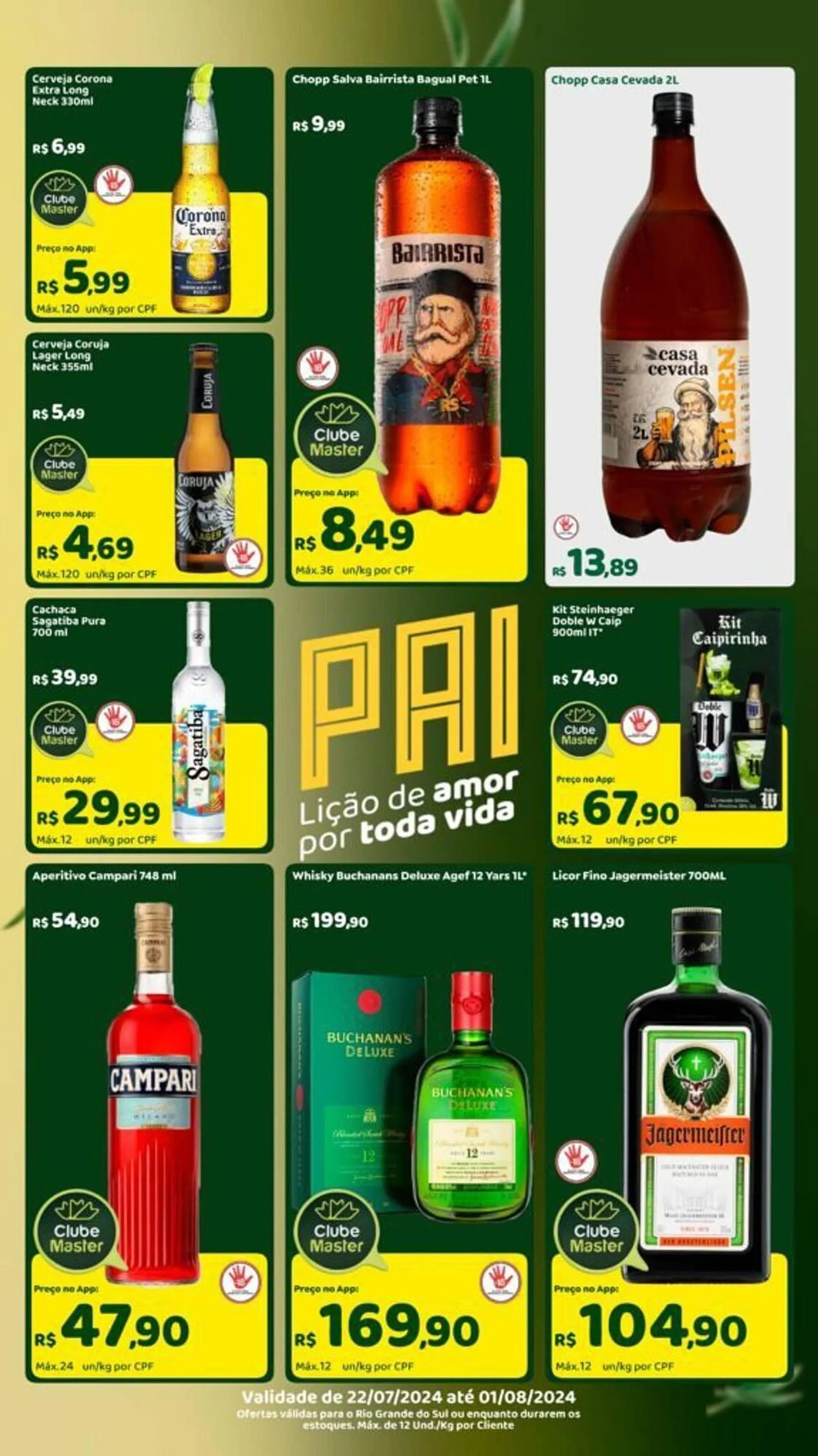 Encarte de Catálogo Master Supermercados 23 de julho até 1 de agosto 2024 - Pagina 1