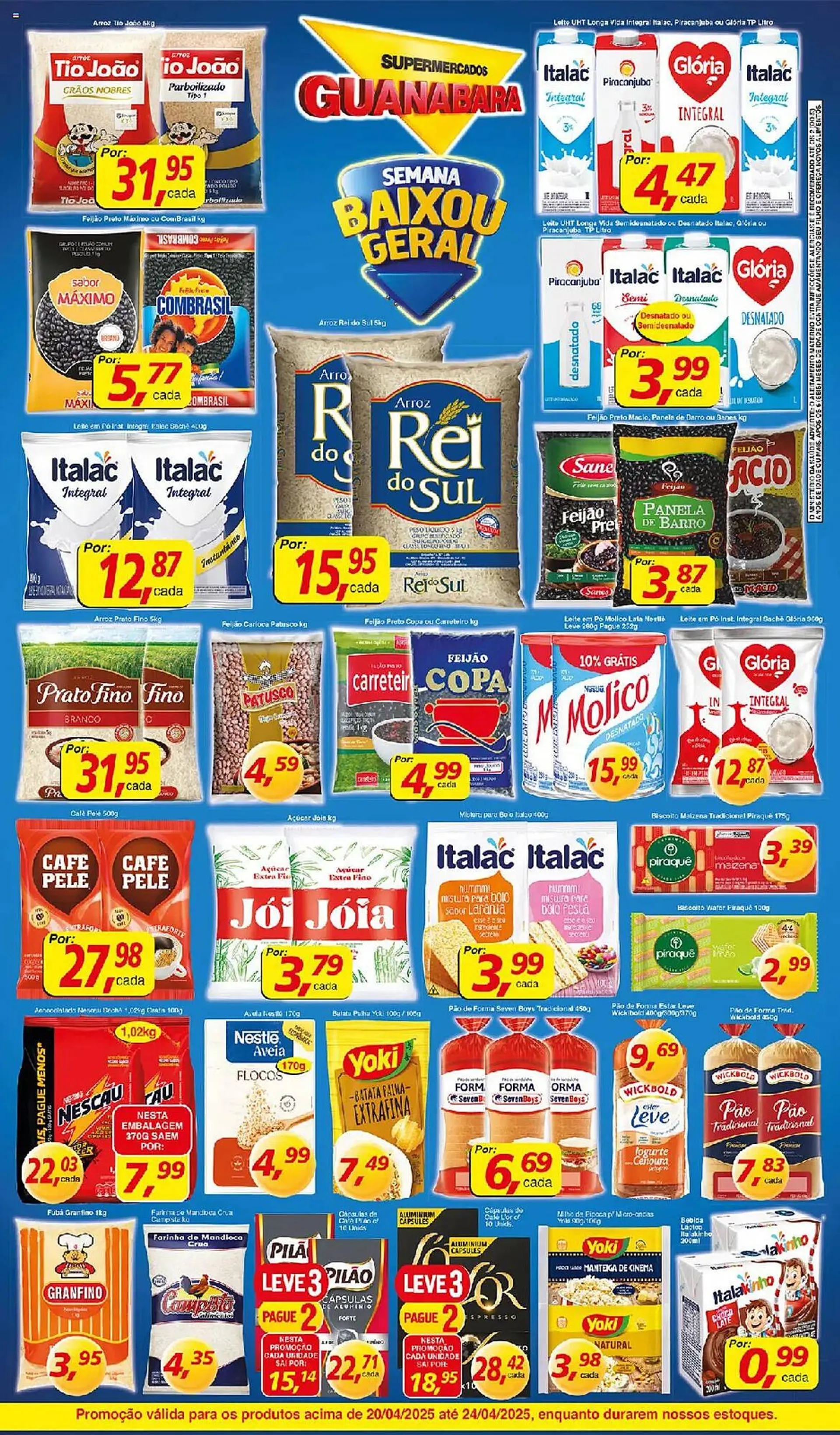 Encarte de Catálogo Supermercados Guanabara 20 de abril até 24 de abril 2025 - Pagina 2