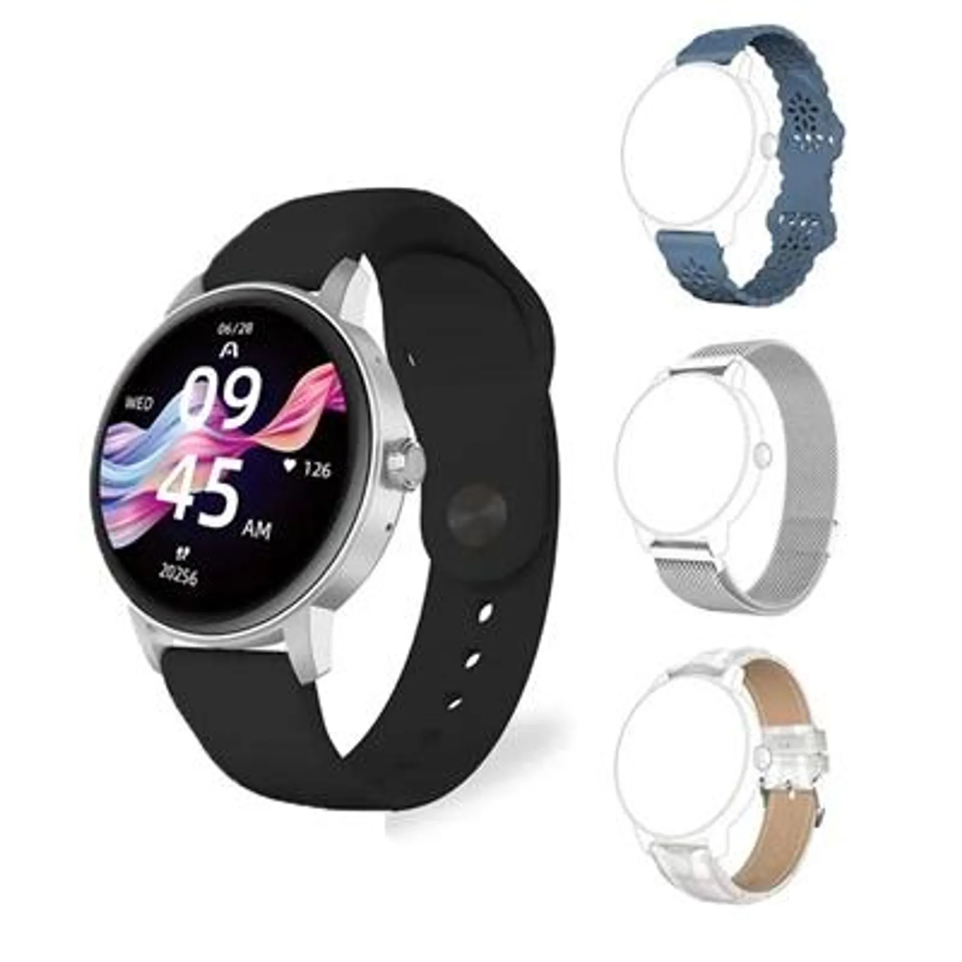 Smartwatch Skeiwatch Argom C30 Prata T1.3/BT5/IP68 (MP)