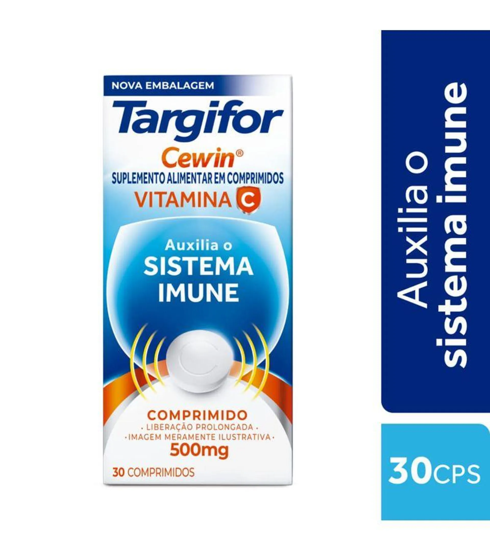 Targifor Cewin 500mg 30 Comprimidos De Liberação Prolongada