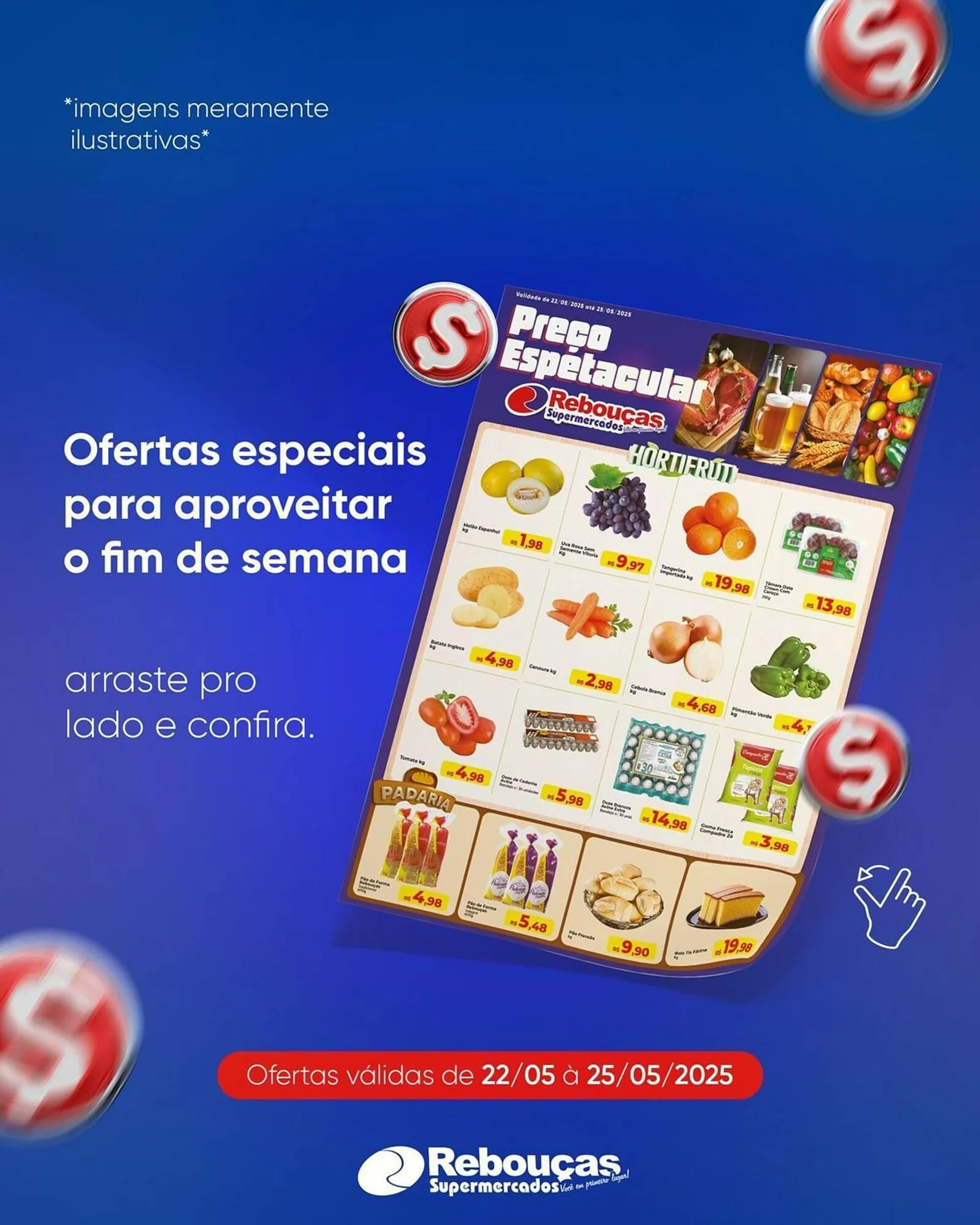 Encarte de Catálogo Rebouças Supermercados 22 de maio até 25 de maio 2025 - Pagina 2