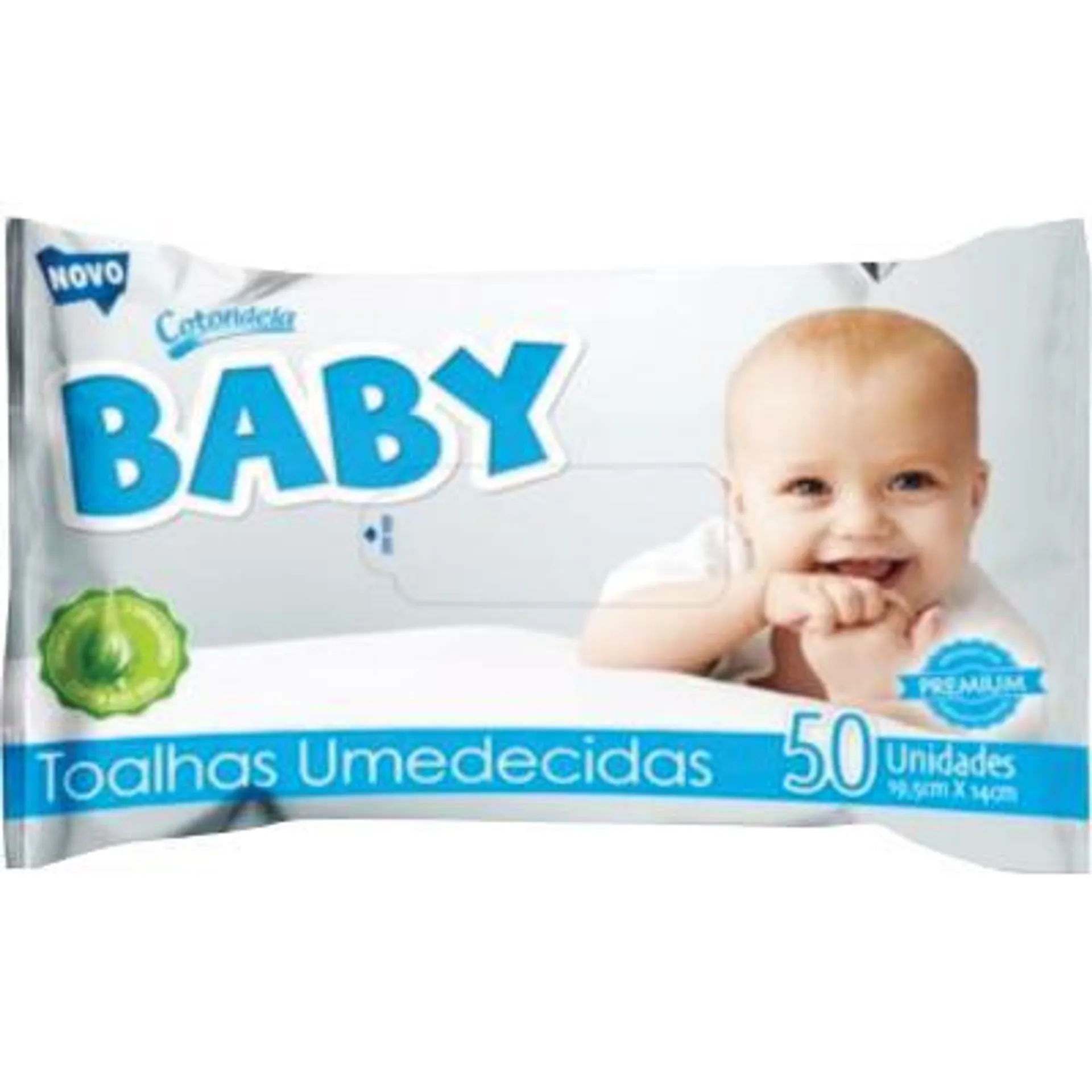 Lenços Umedecidos sachê 50 unidades - Cotondela Baby