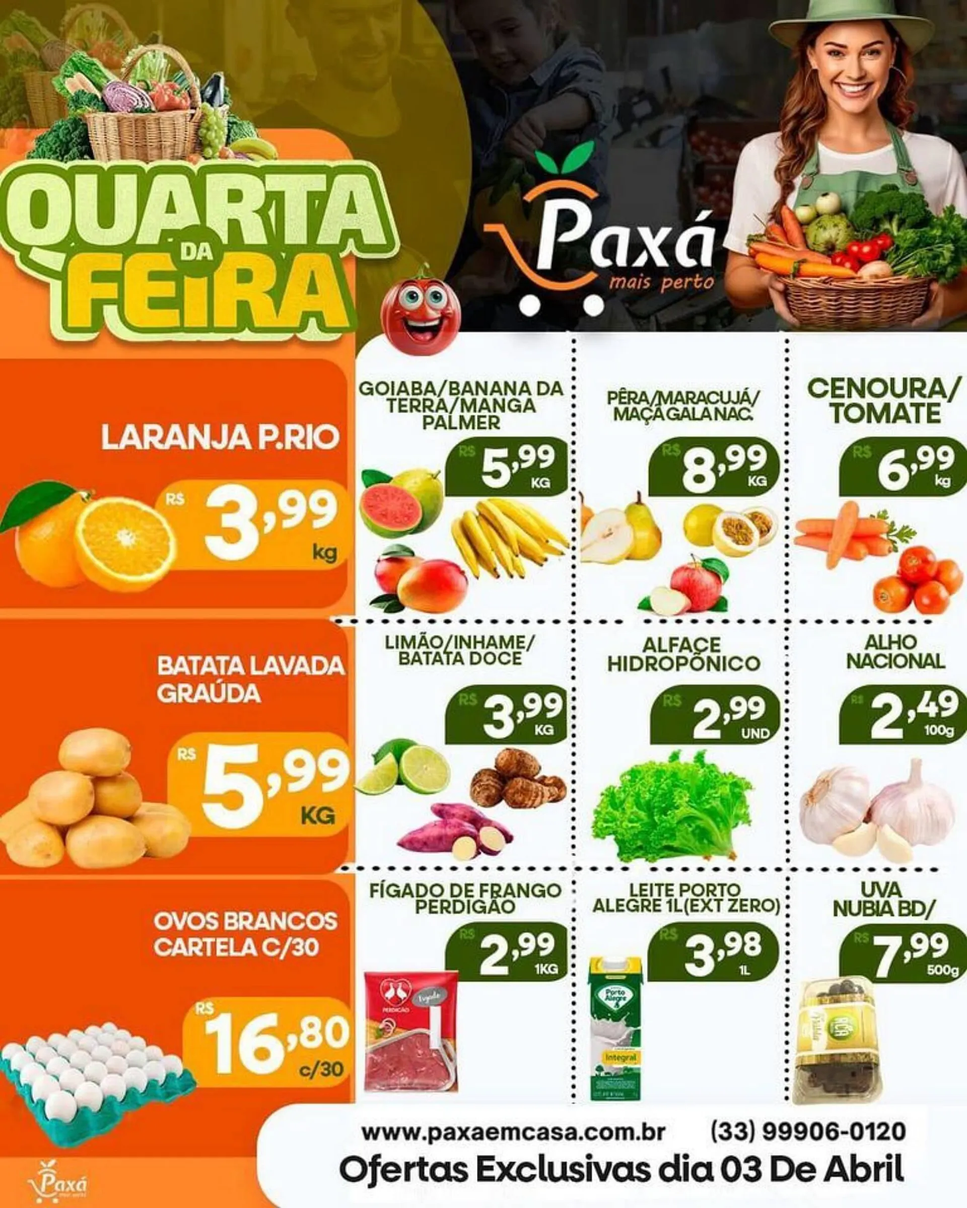 Encarte de Catálogo Paxá Supermercados 3 de abril até 3 de abril 2024 - Pagina 