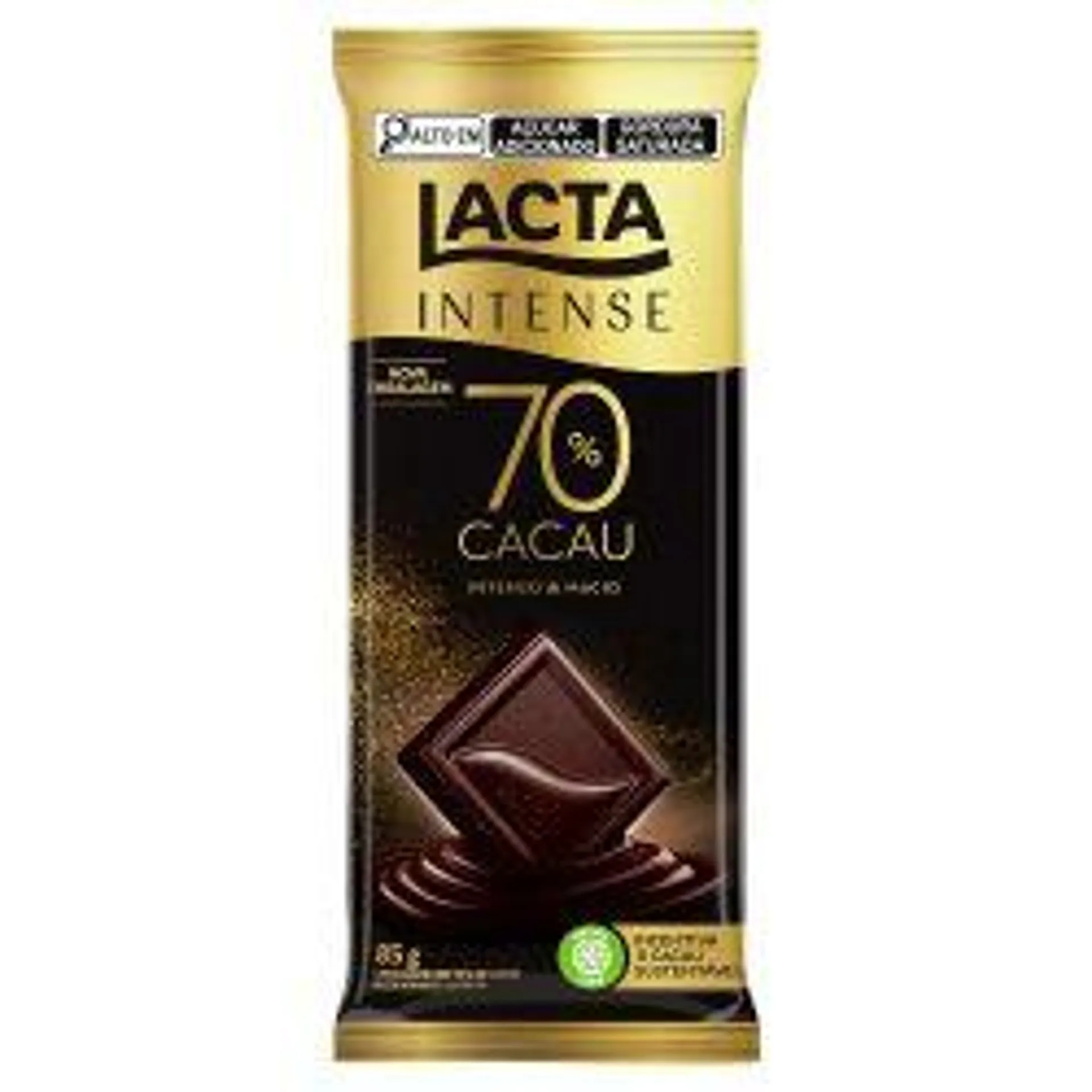 Chocolate Com 70% Cacau Lacta Intense Pacote 85g