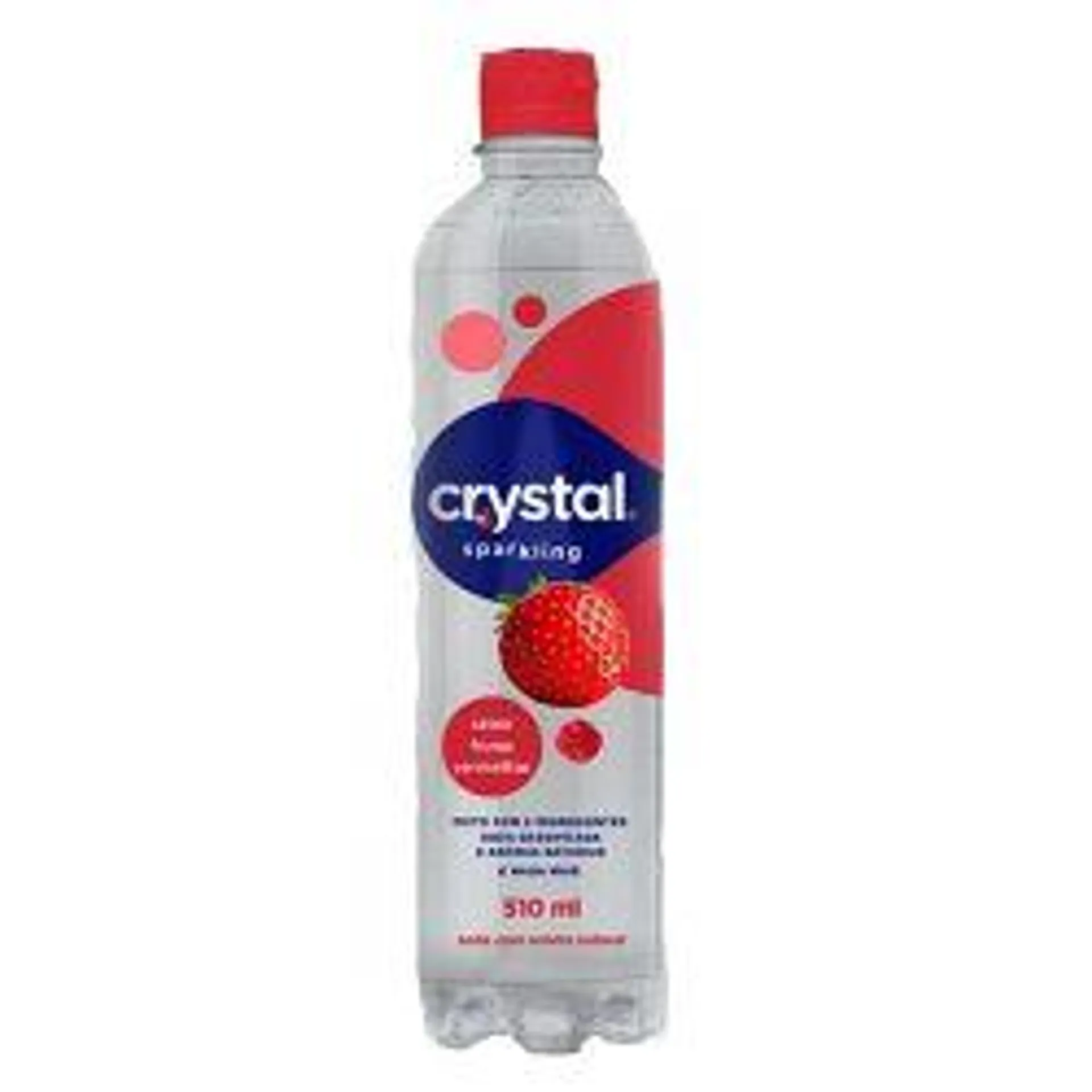 Água Saborizada Crystal 510ml Sparkling Frutas Vermelhas