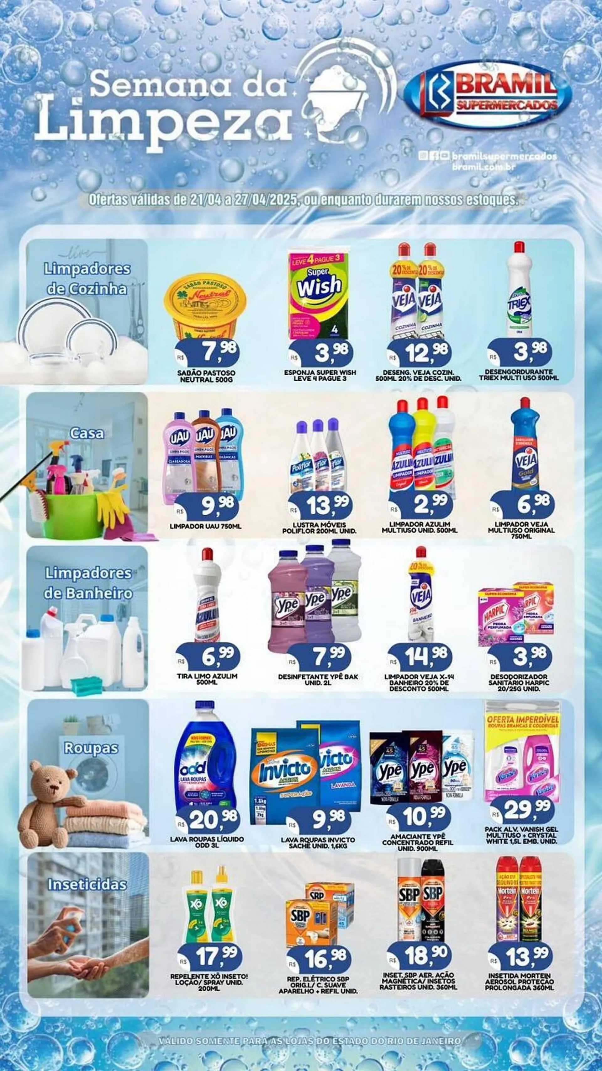 Encarte de Catálogo Bramil Supermercados 21 de abril até 27 de abril 2025 - Pagina 1