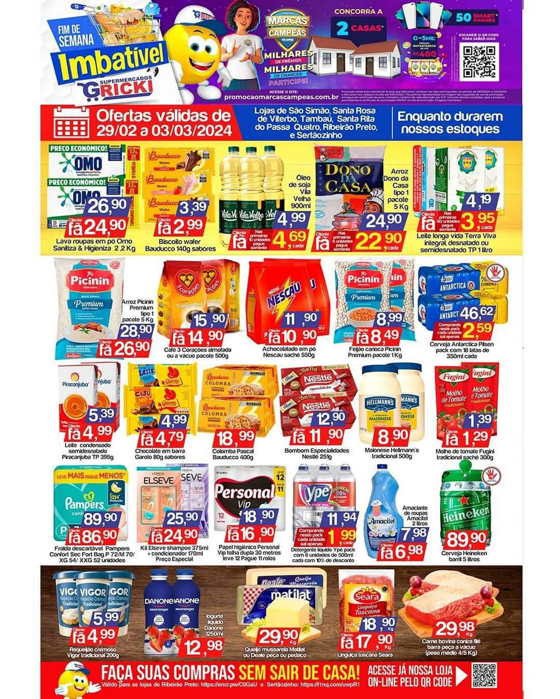 Encarte de Catálogo Supermercados Gricki 29 de fevereiro até 3 de março 2024 - Pagina 