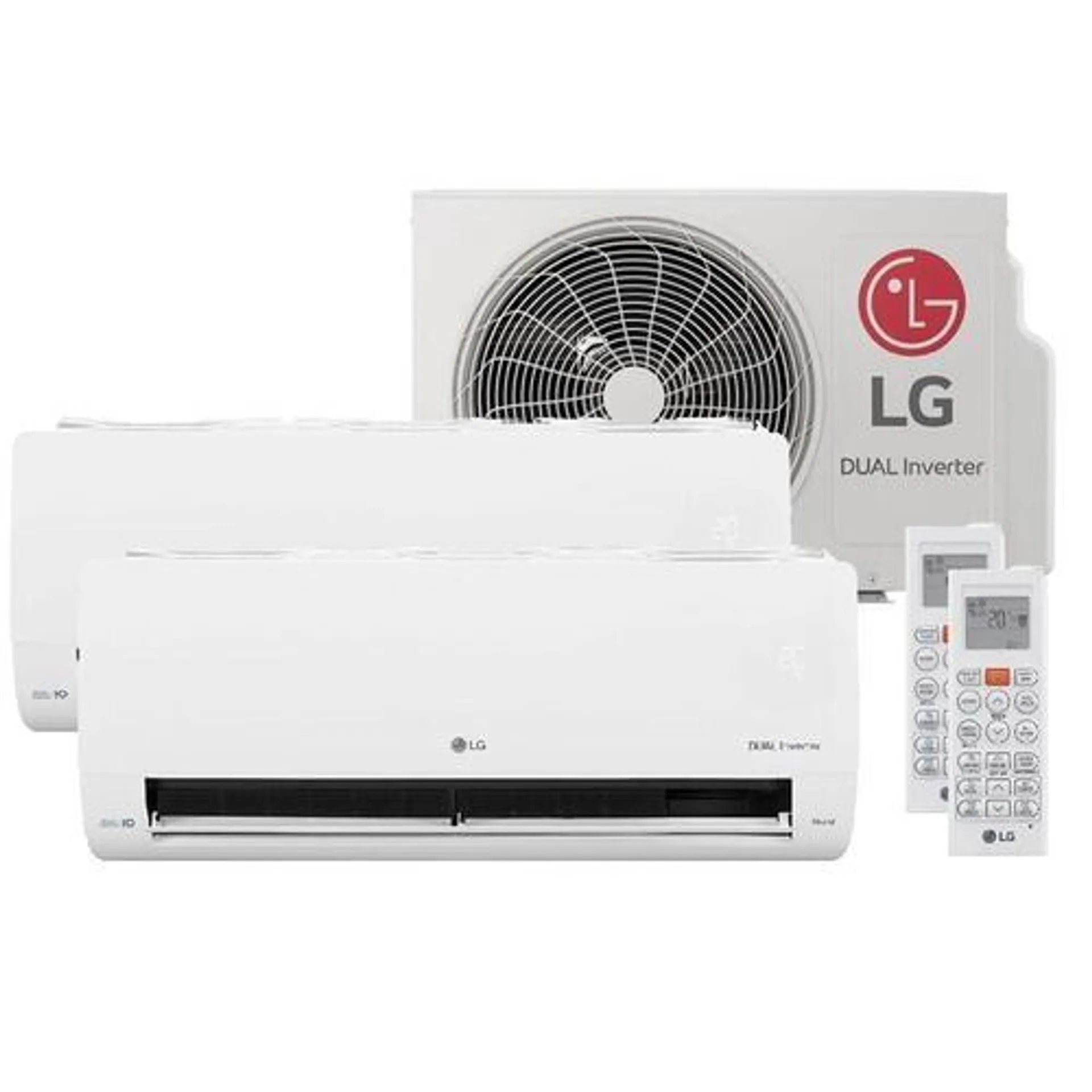 Ar Condicionado Bi-Split LG Dual Inverter Voice +IA 16000 BTUs 1x9000 1x12000 220V Frio S32Q16SA212.EB2GAM1