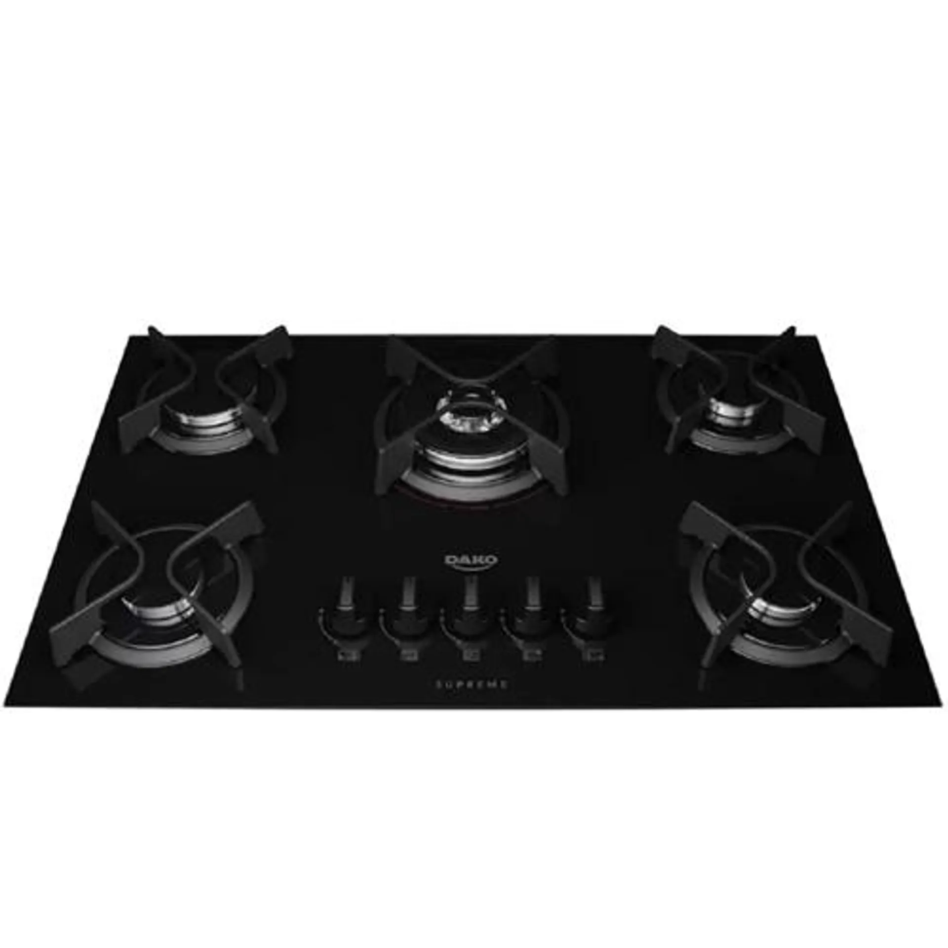 Cooktop Dako Supreme a Gás 5 Bocas Acendimento Automático e Tripla Chama