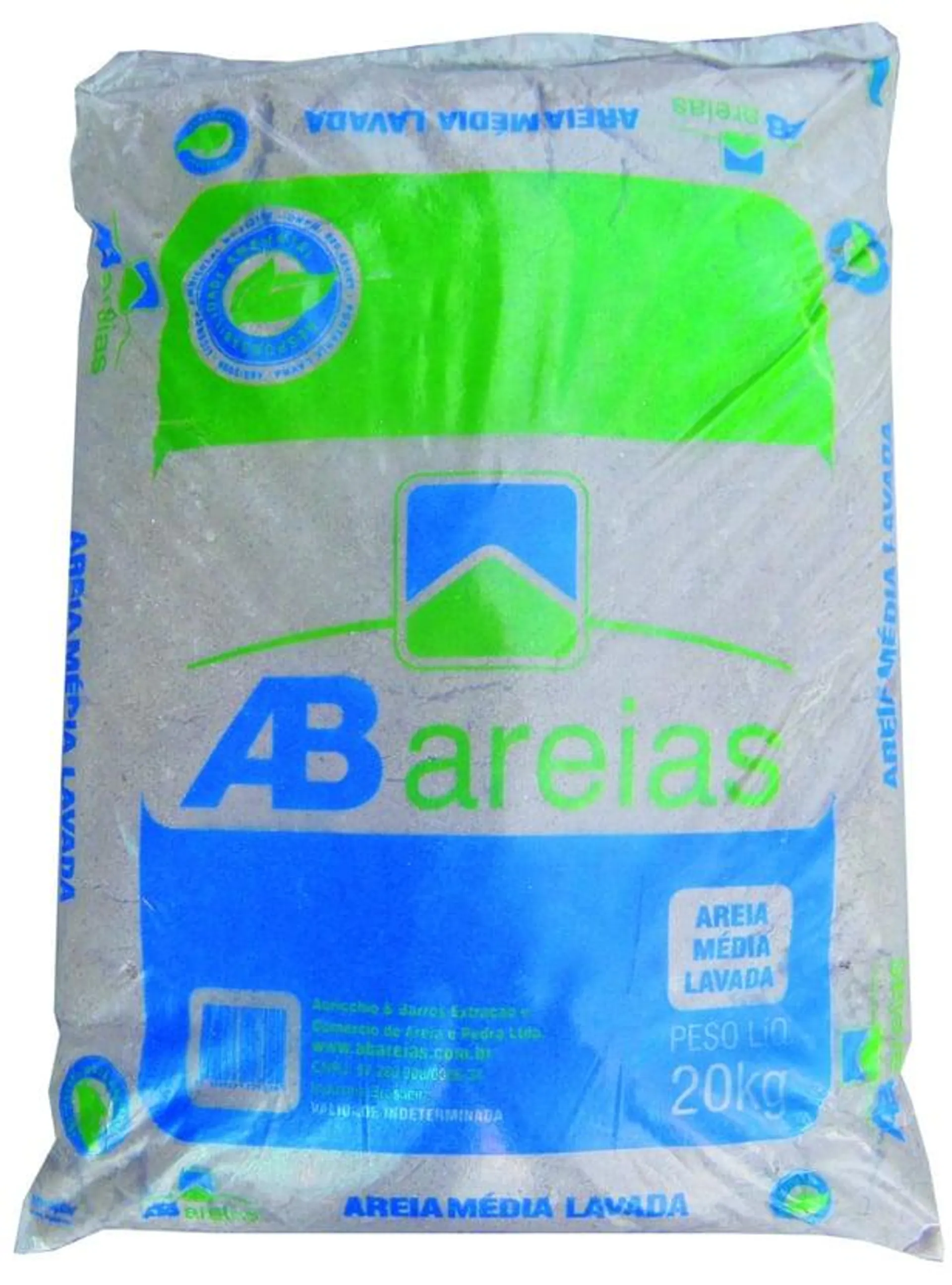 Areia Lavada Saco 20Kg