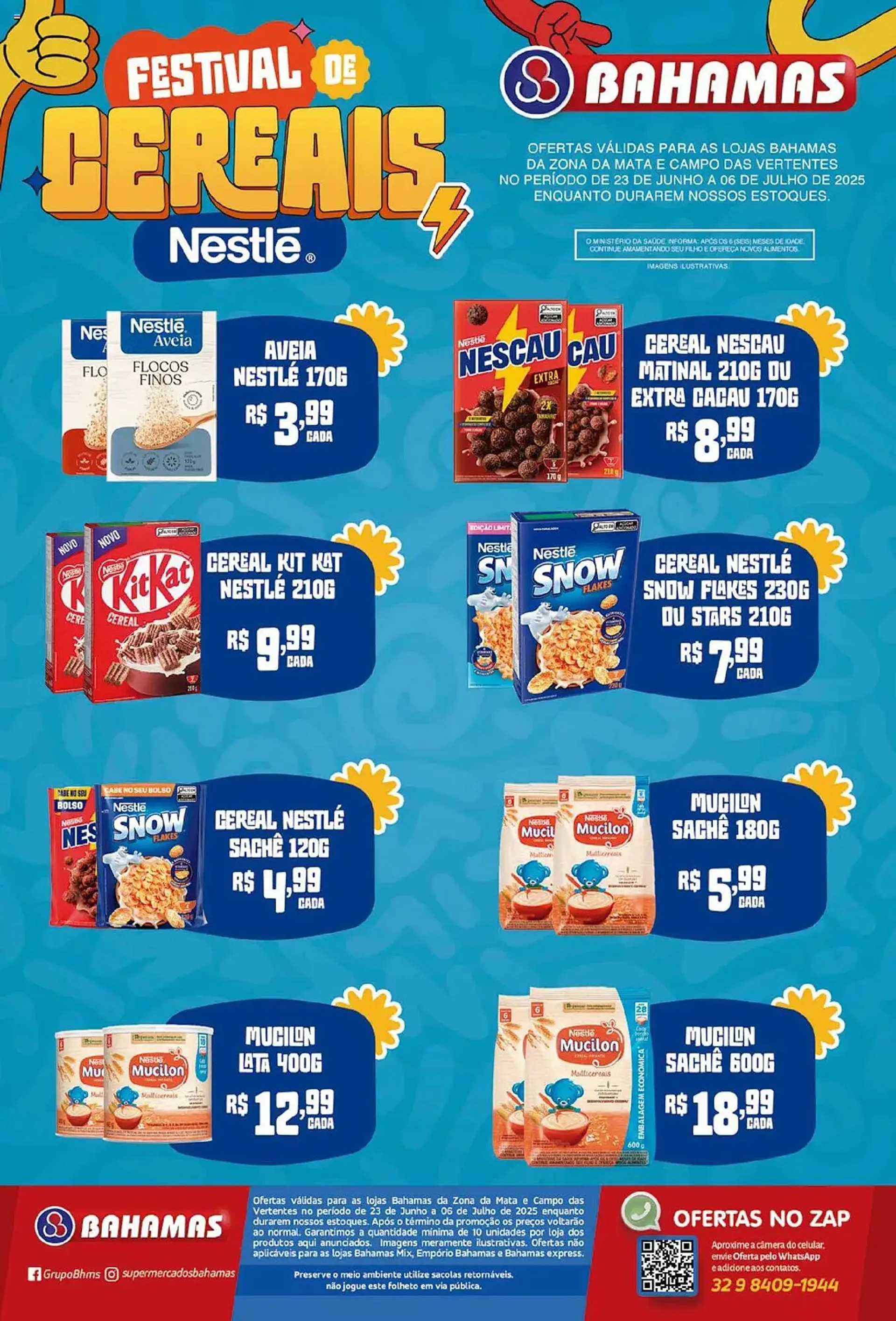 Encarte de Catálogo Bahamas Supermercados 23 de junho até 7 de julho 2025 - Pagina 1